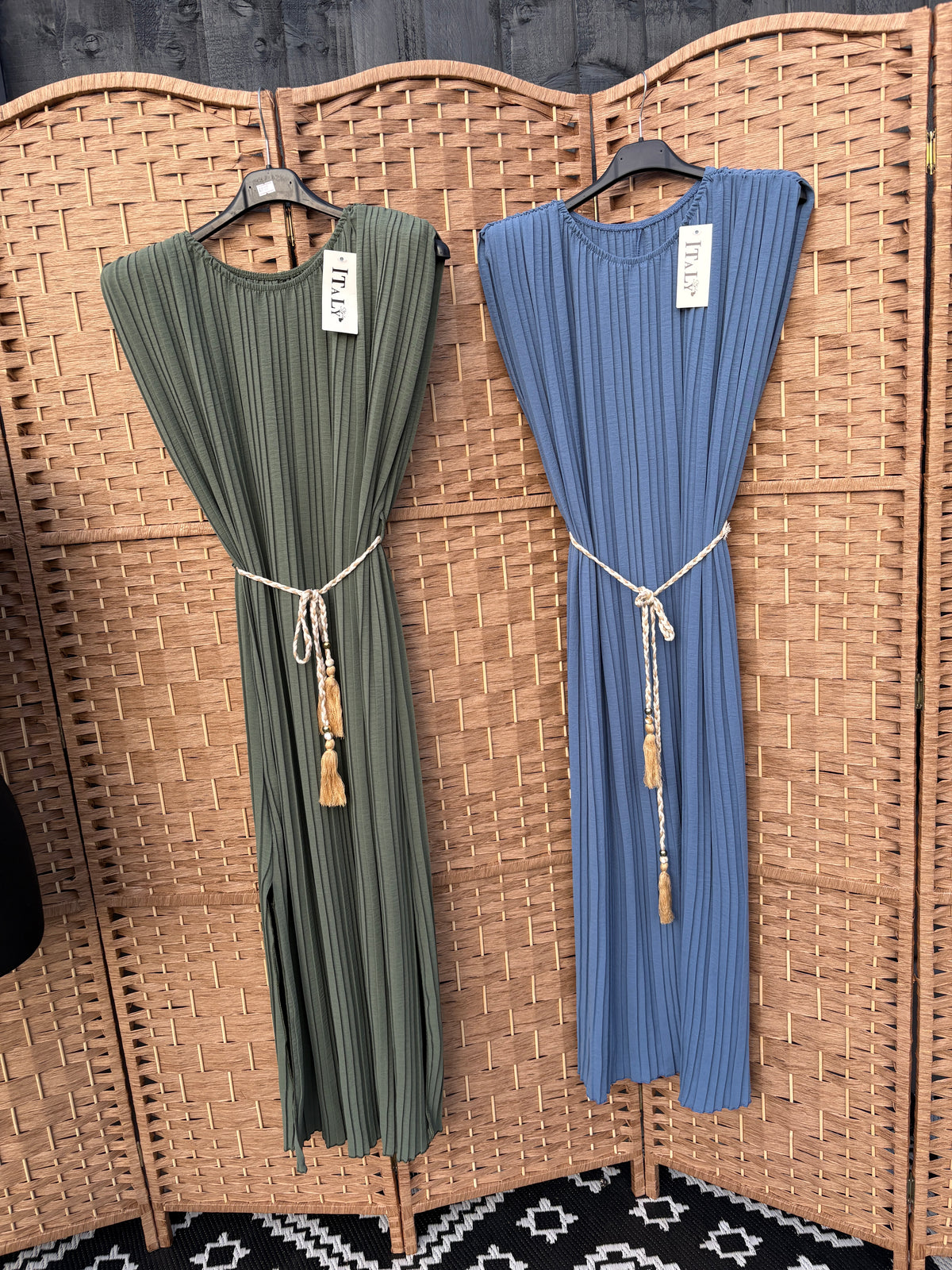 Made in Italy Aphrodite Pleated Dress Various Colours