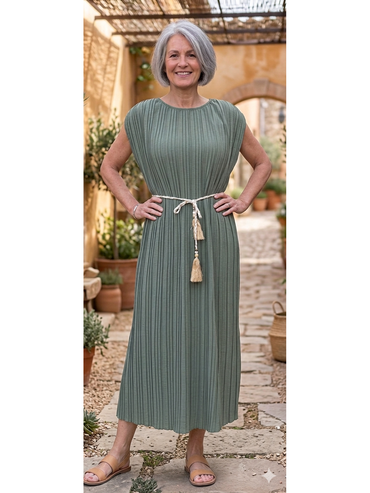 Made in Italy Aphrodite Pleated Dress Various Colours