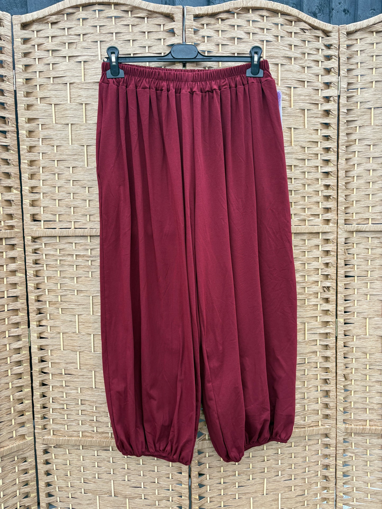 Made in Italy Balloon Leg Harem Trousers Various Colours