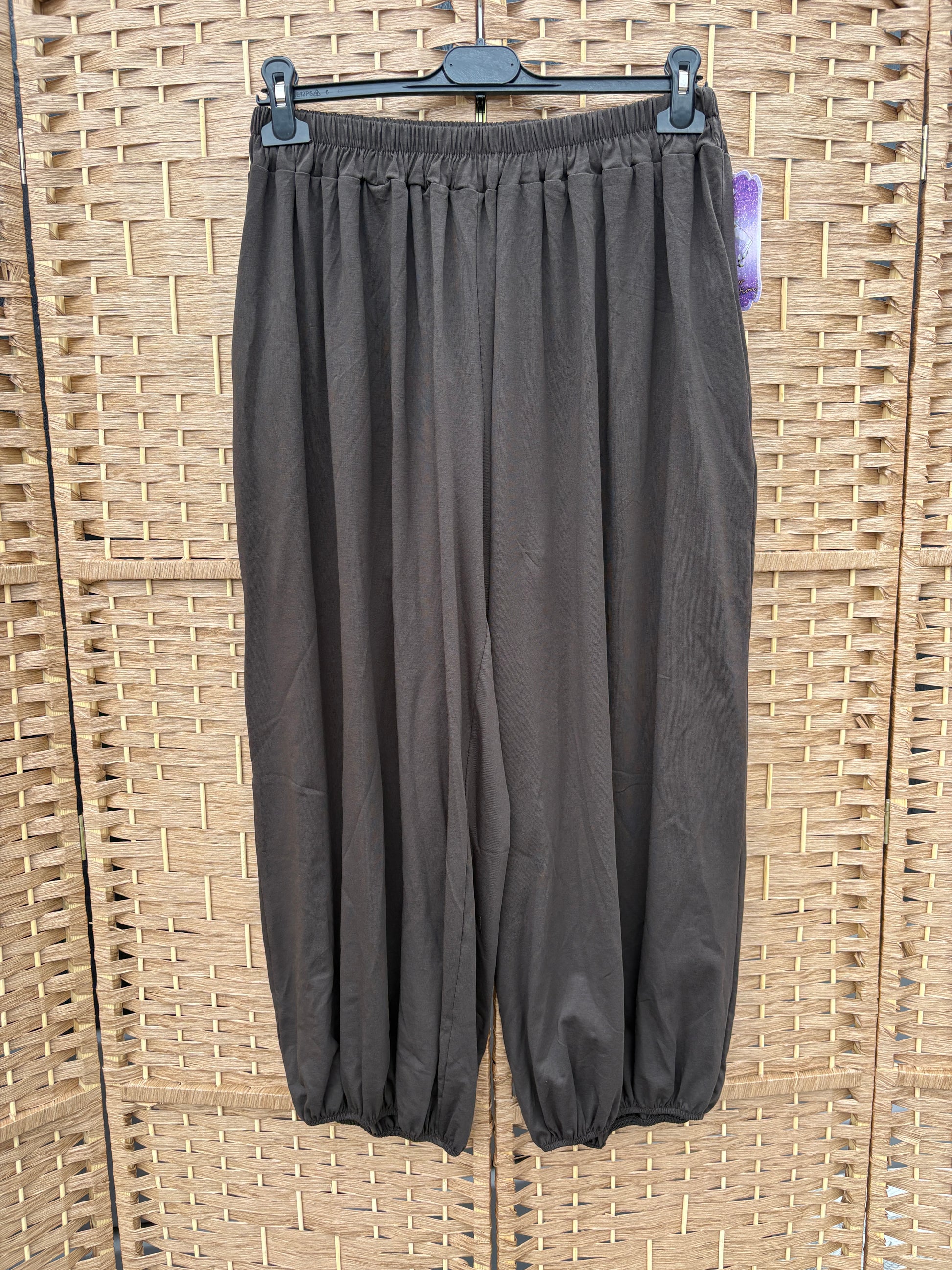 Made in Italy Balloon Leg Harem Trousers Various Colours