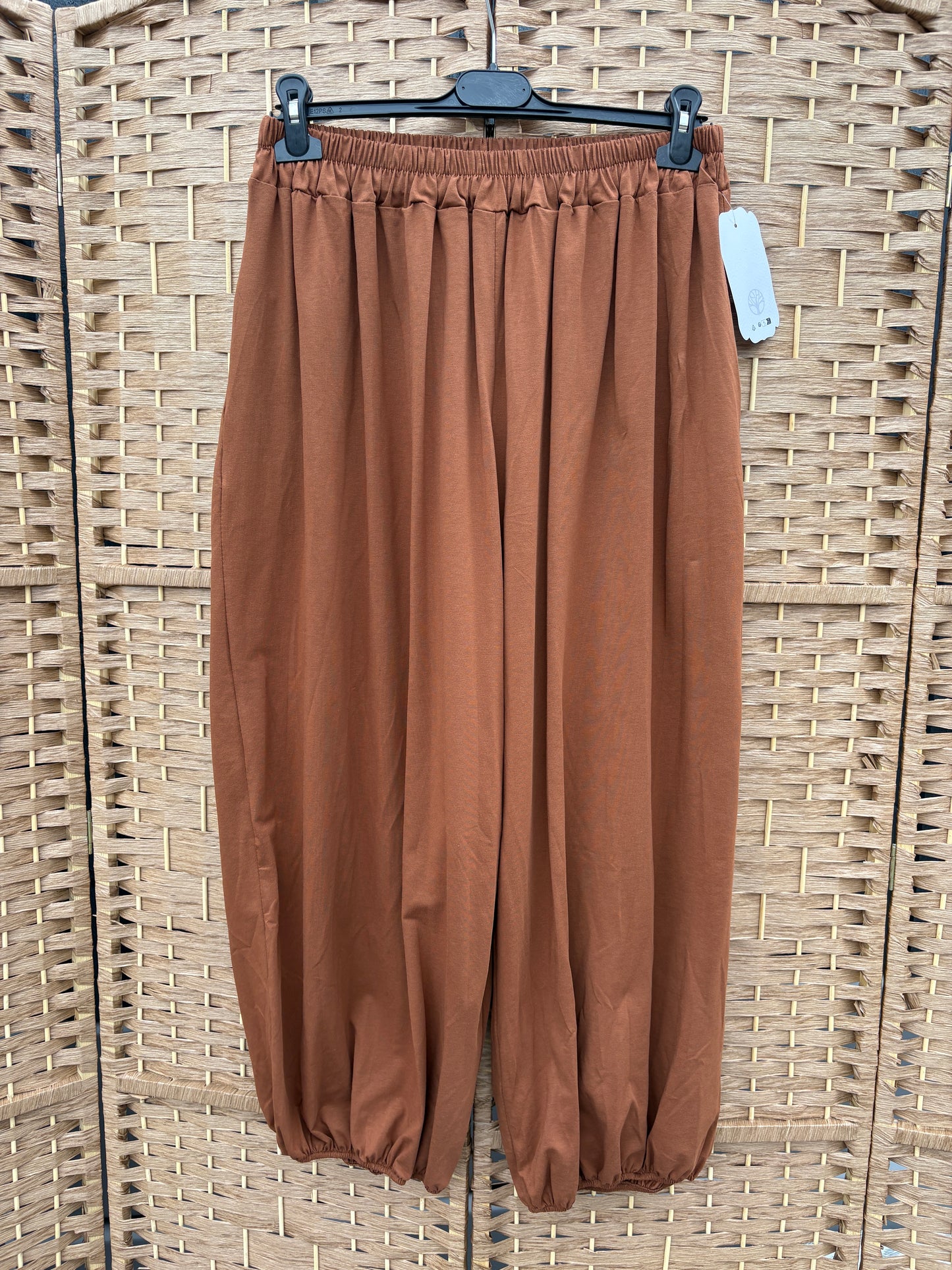 Made in Italy Balloon Leg Harem Trousers Various Colours