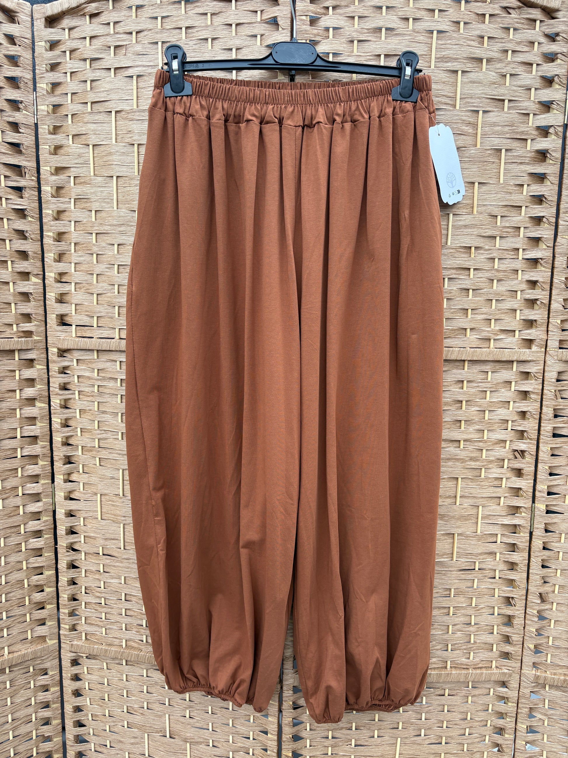 Made in Italy Balloon Leg Harem Trousers Various Colours