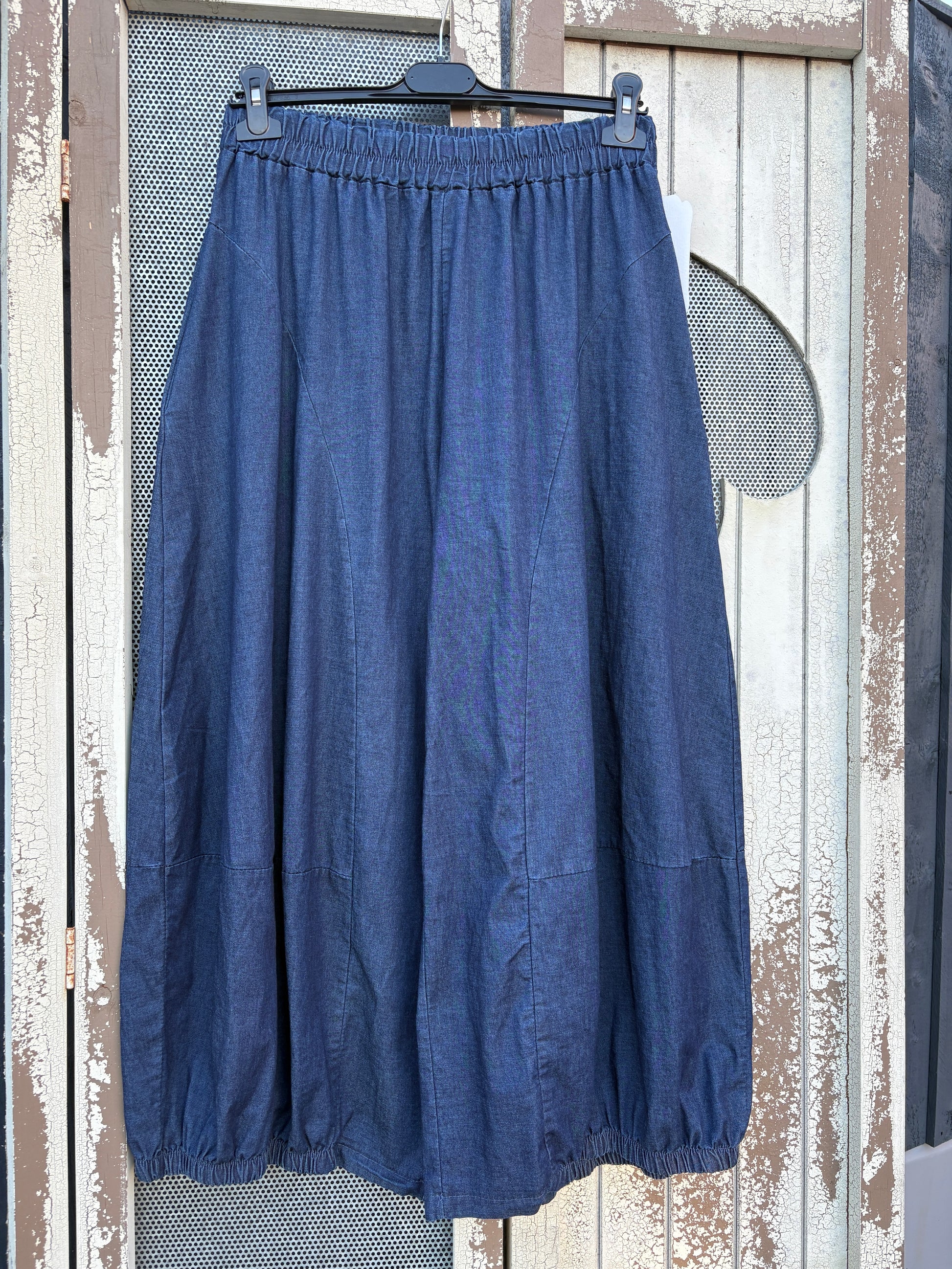 Made in Italy Bloom Trousers – Boho Style Denim