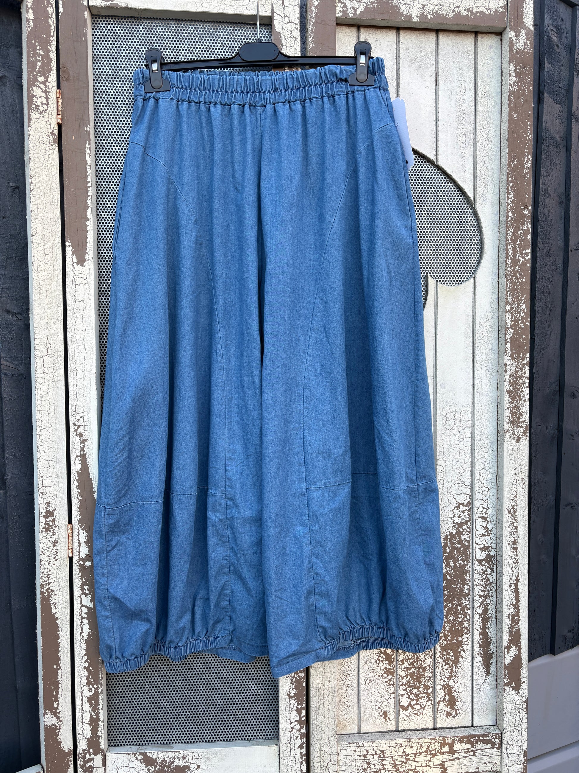 Made in Italy Bloom Trousers – Boho Style Denim