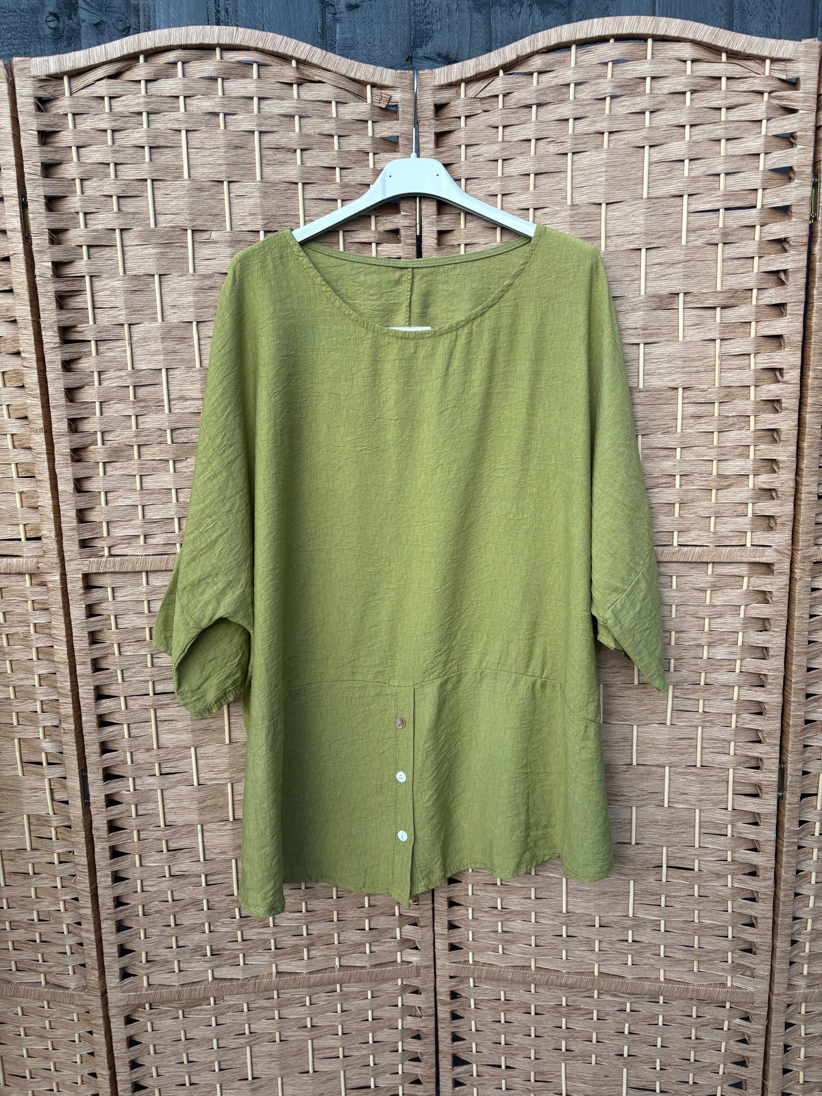 Made in Italy Button Front Top Various Colours