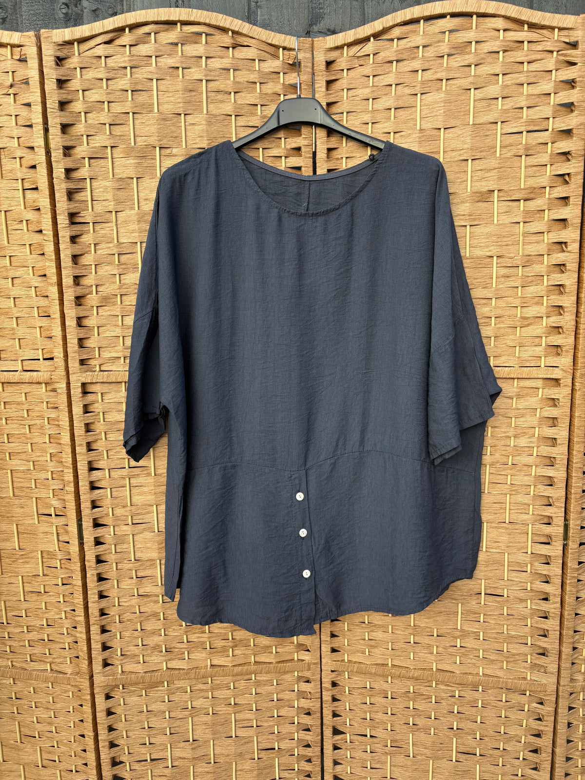 Made in Italy Button Front Top Various Colours