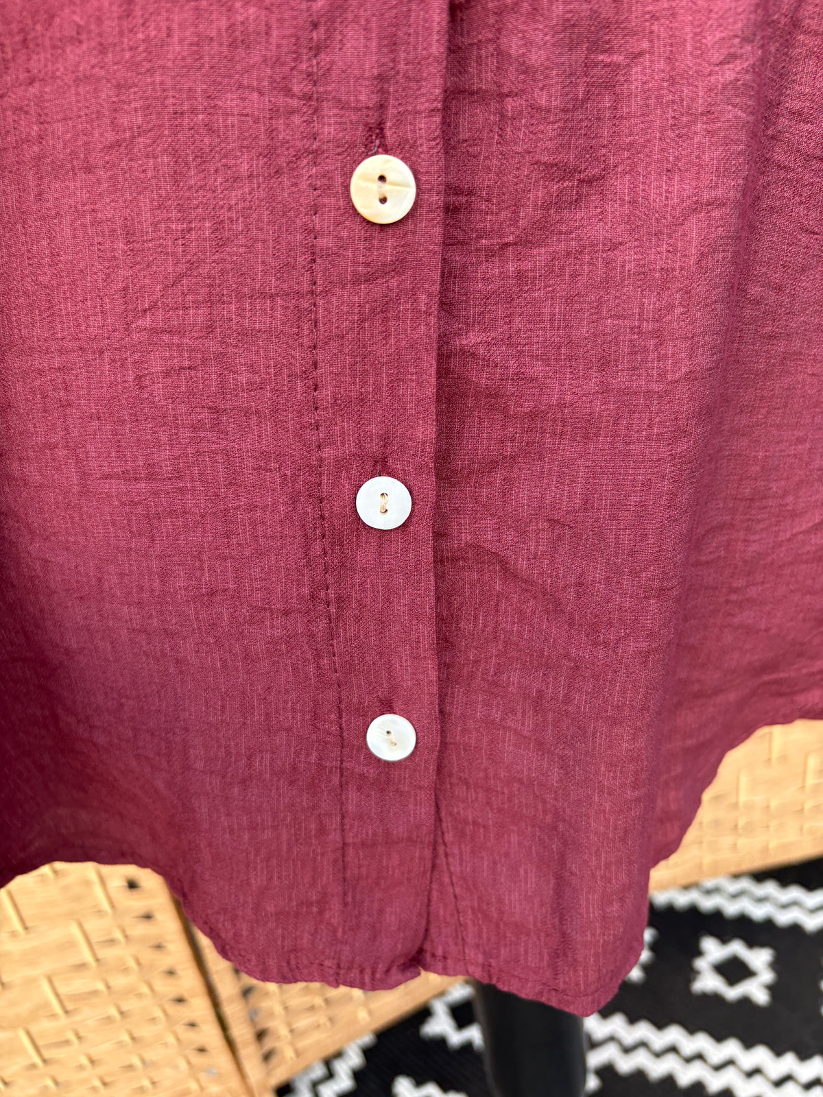 Made in Italy Button Front Top Various Colours