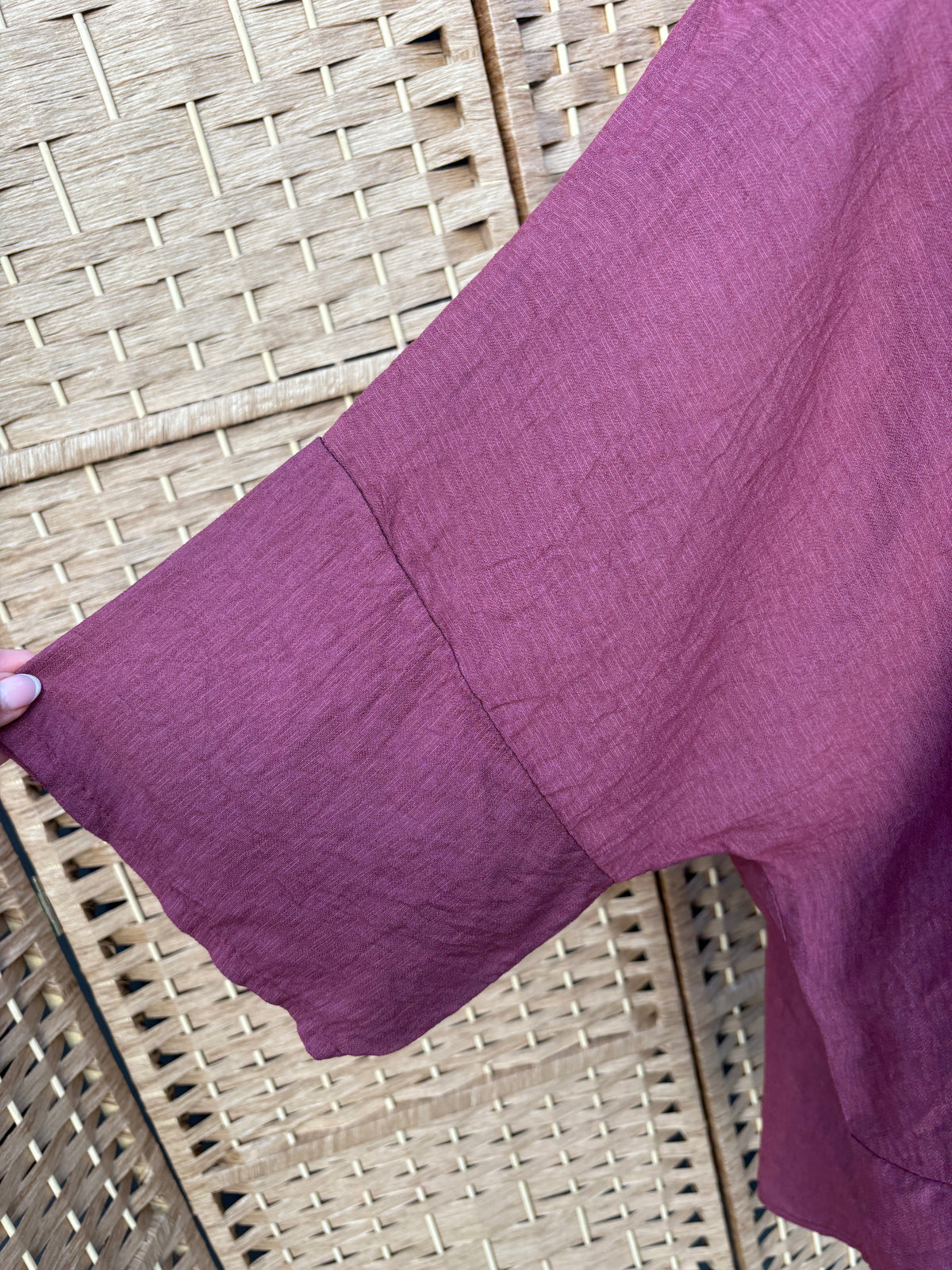 Made in Italy Button Front Top Various Colours