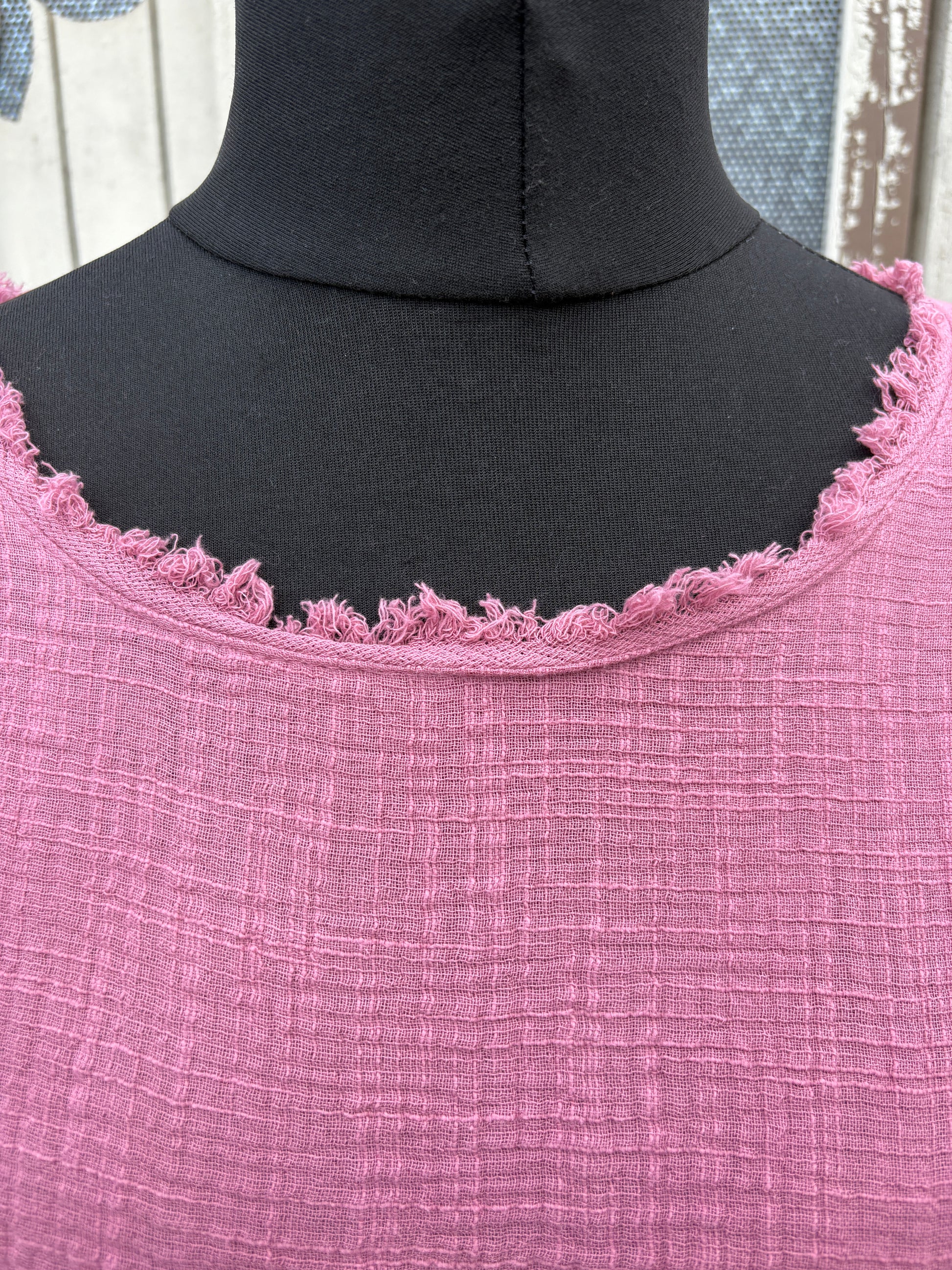 Made in Italy Cotton Boho Asymmetric Top Various Colours