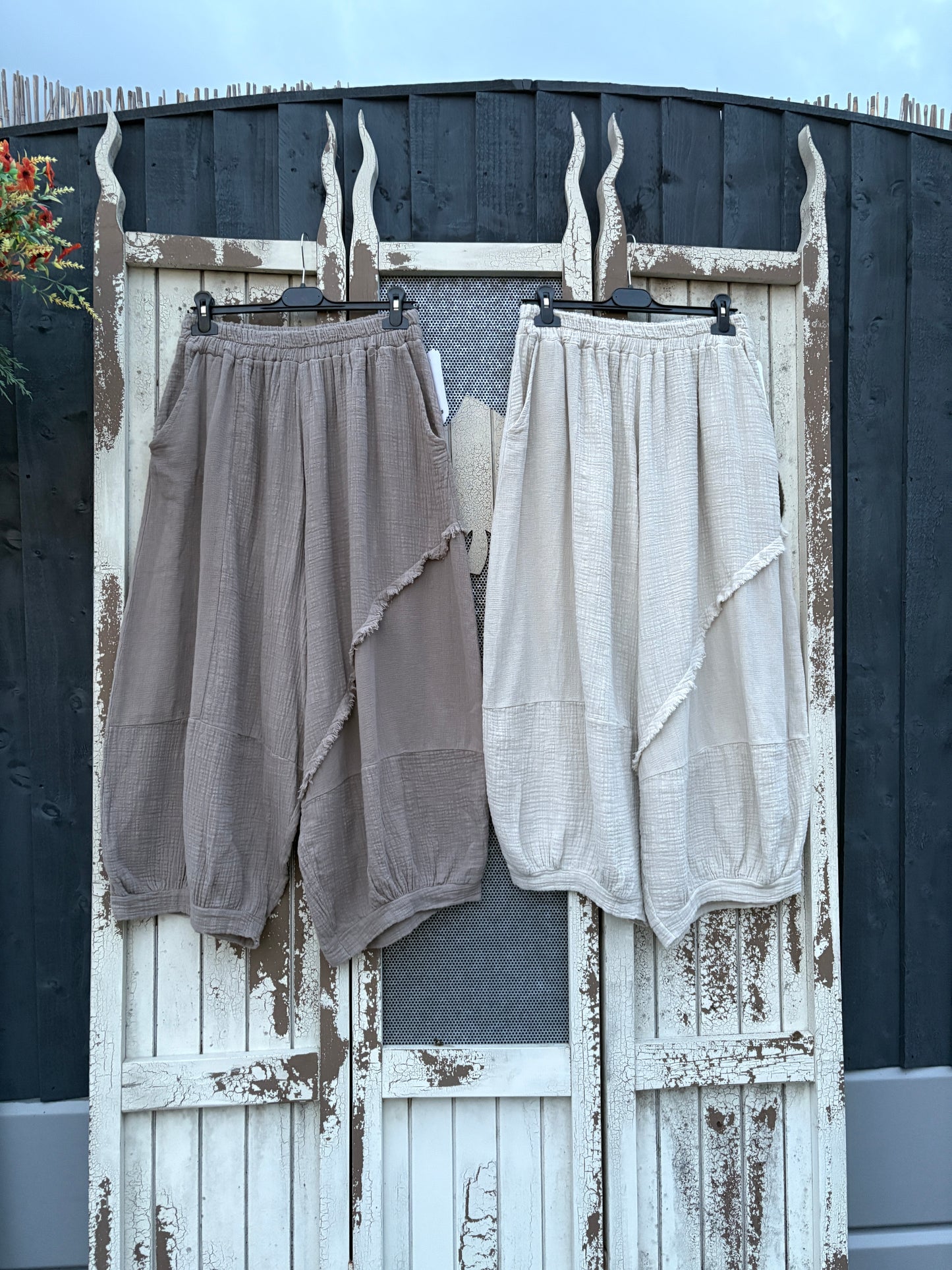 Made in Italy Cotton Boho Summer Trousers Various Colours