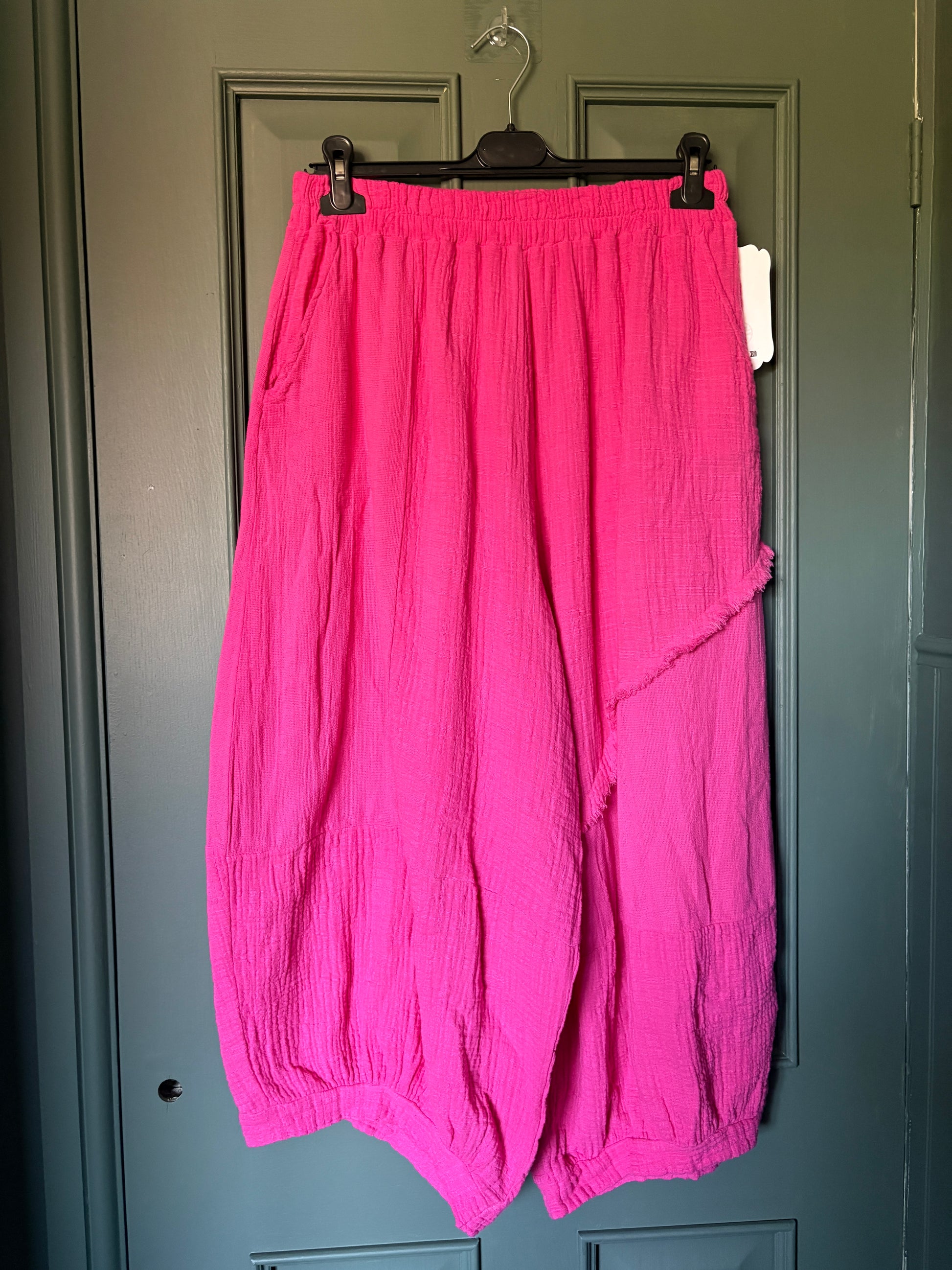 Made in Italy Cotton Boho Summer Trousers Various Colours