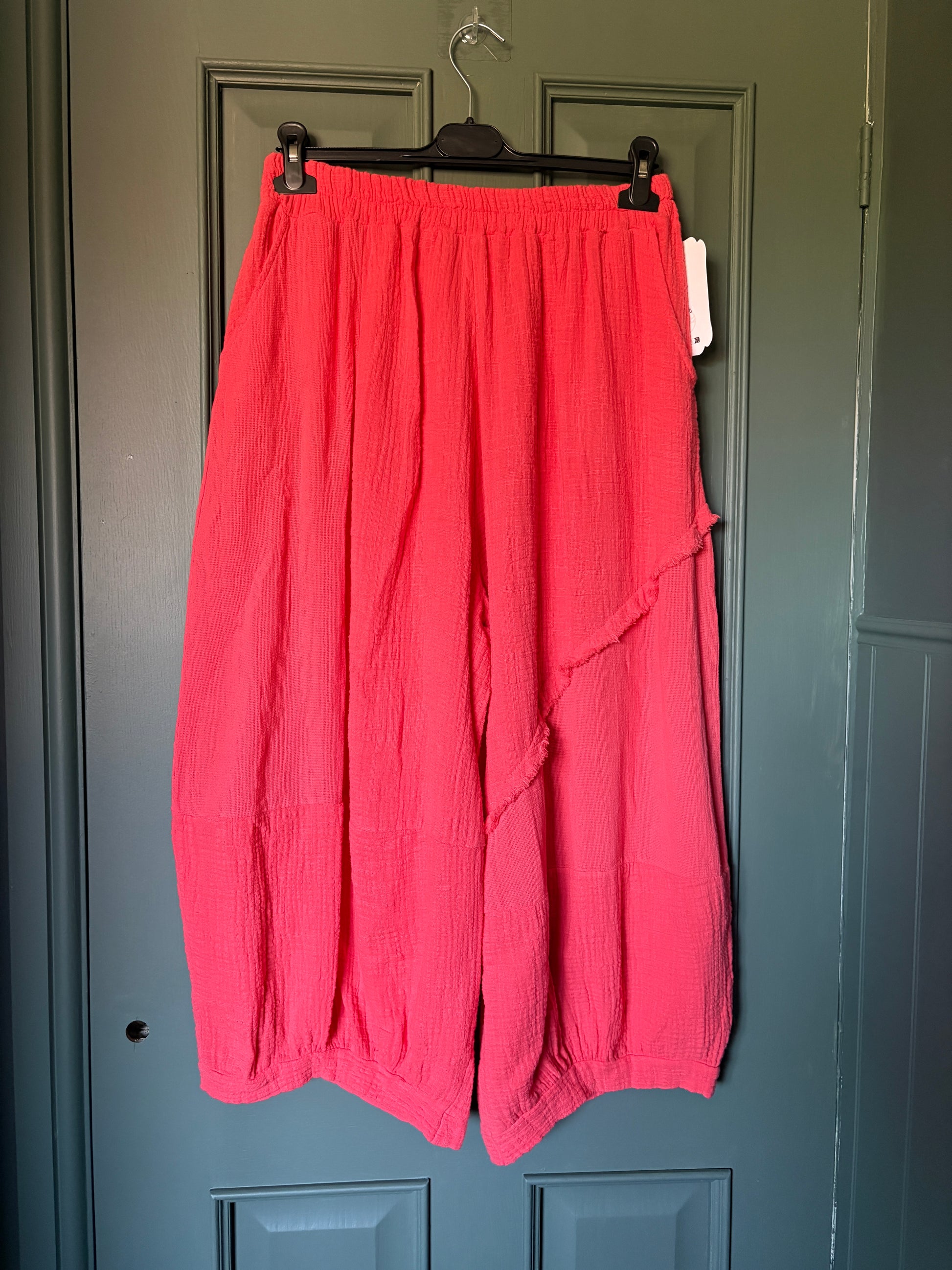 Made in Italy Cotton Boho Summer Trousers Various Colours