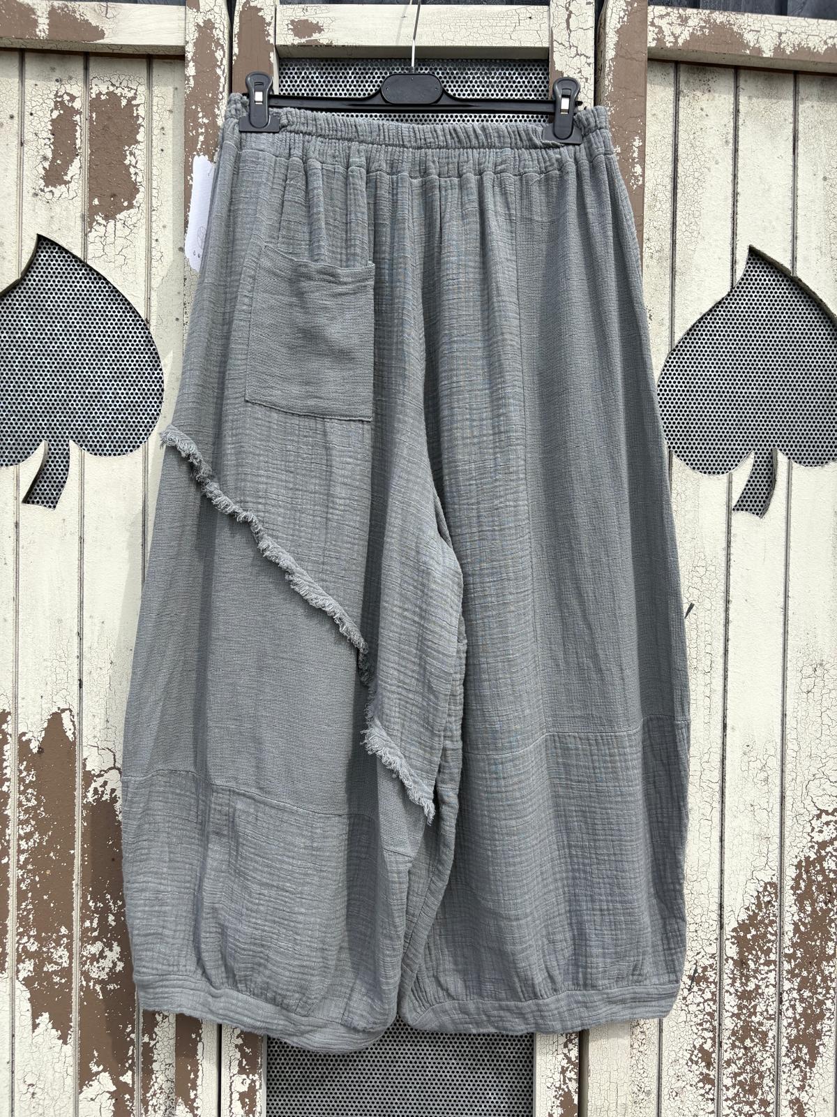 Made in Italy Cotton Boho Summer Trousers Various Colours