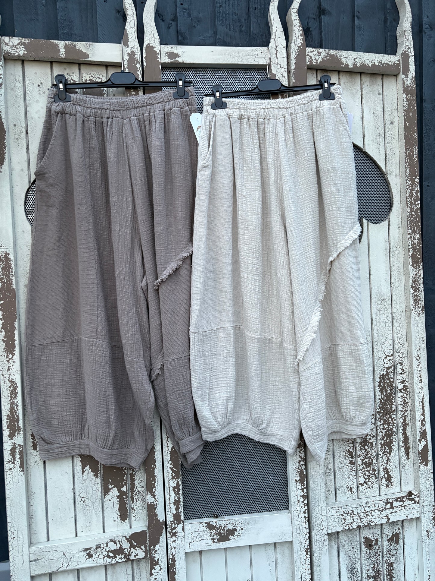 Made in Italy Cotton Boho Summer Trousers Various Colours