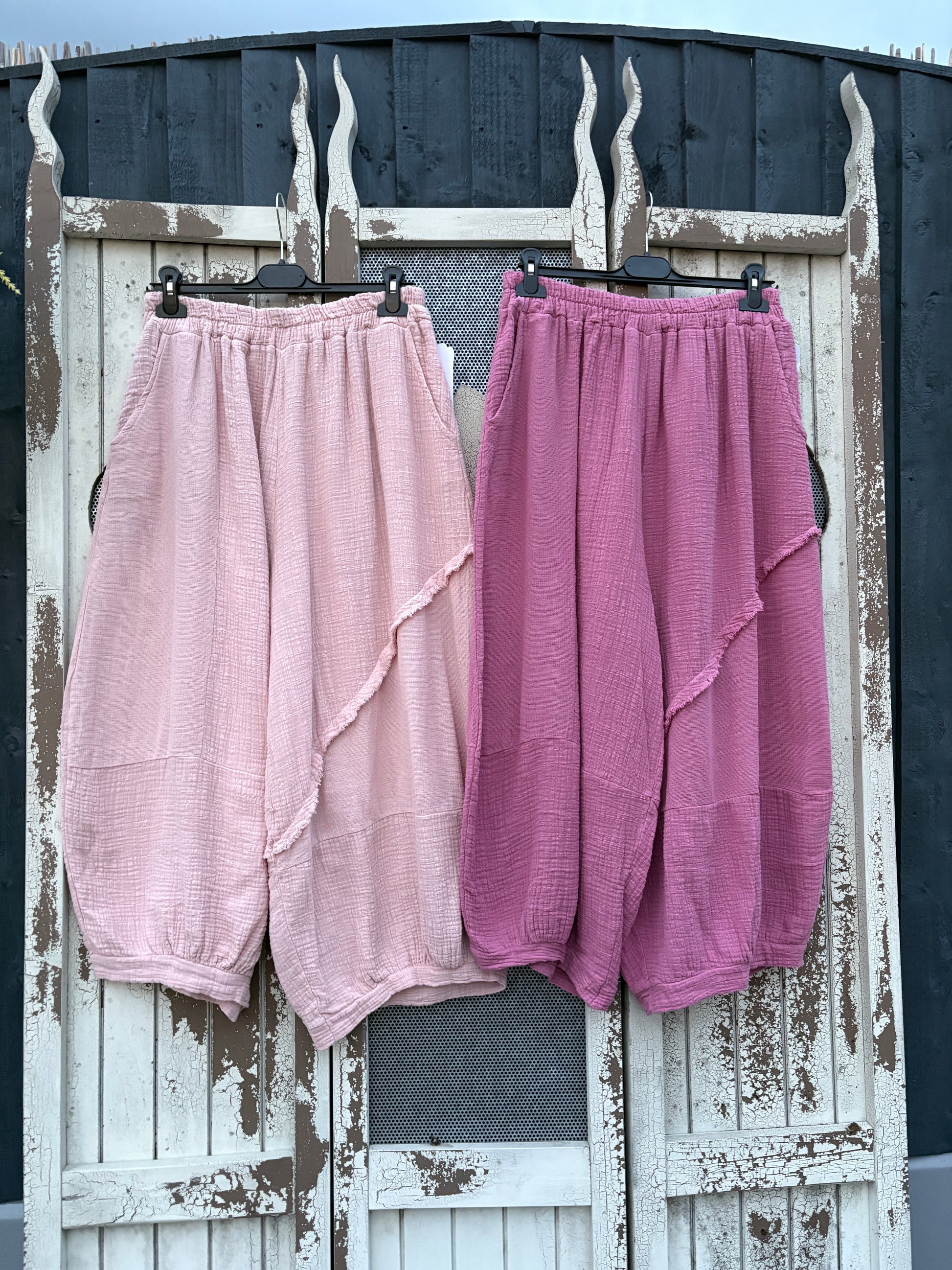Made in Italy Cotton Boho Summer Trousers Various Colours