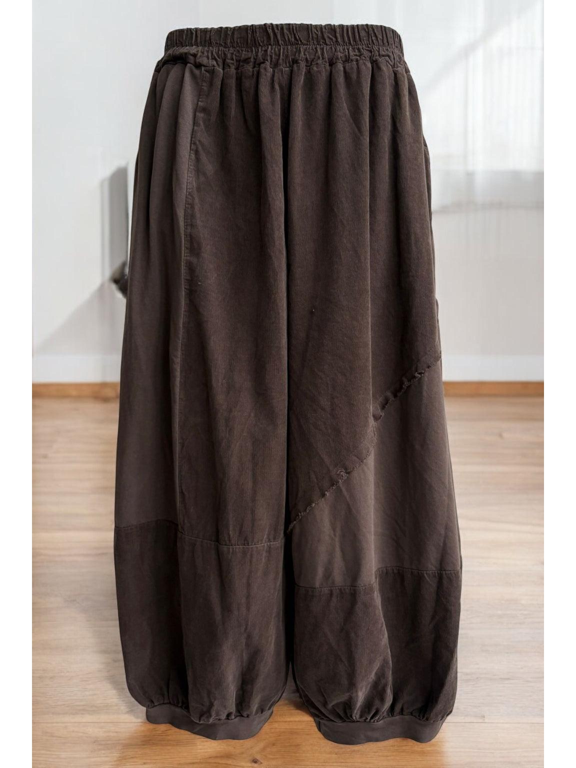 Made in Italy Cotton/Needlecord Boho Trousers Various Colours