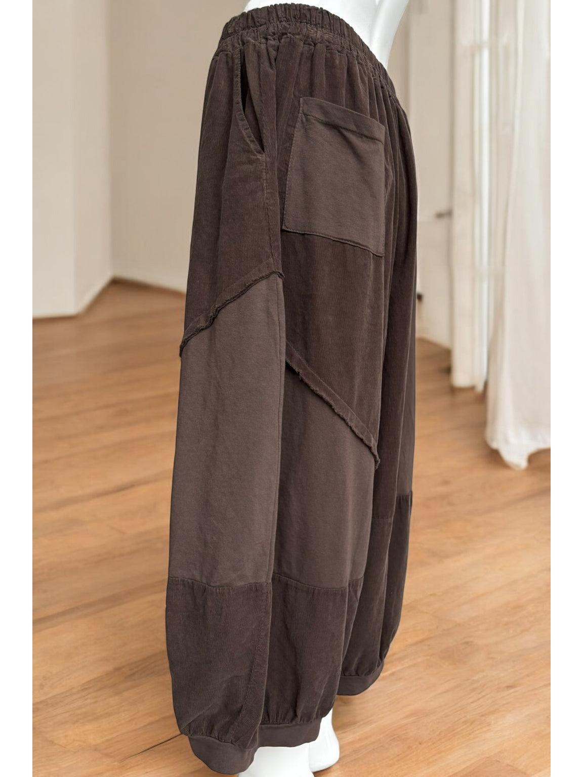 Made in Italy Cotton/Needlecord Boho Trousers Various Colours