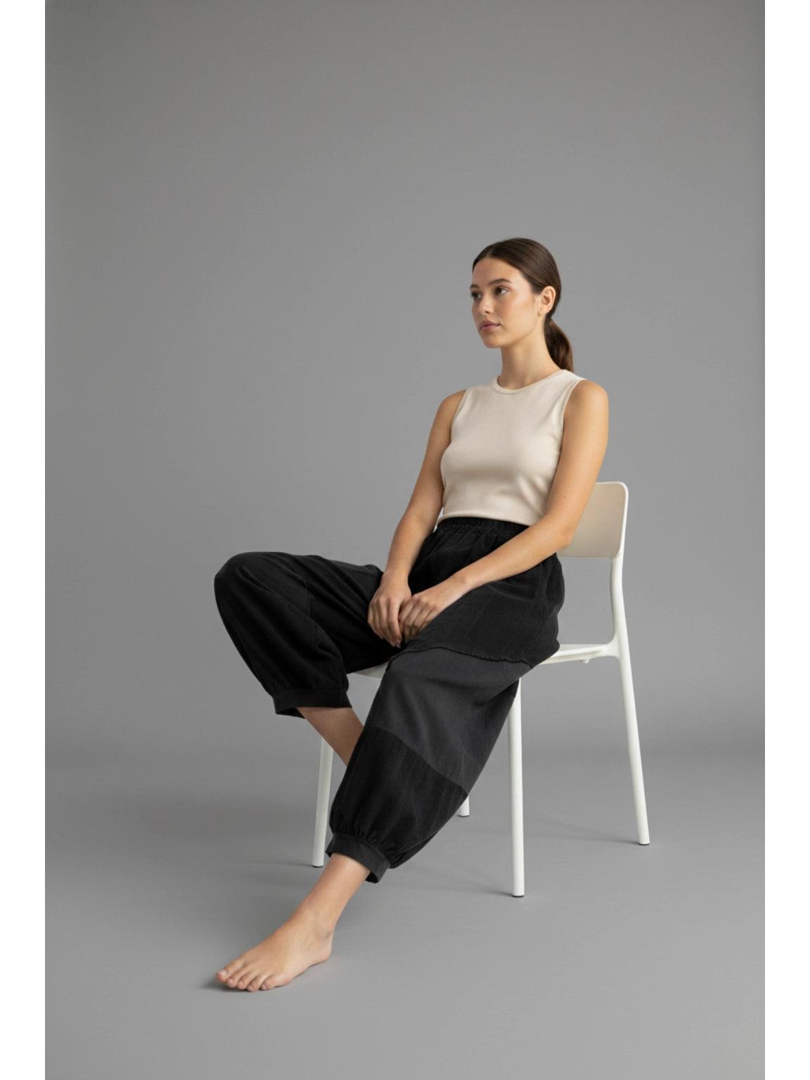 Made in Italy Cotton/Needlecord Boho Trousers Various Colours