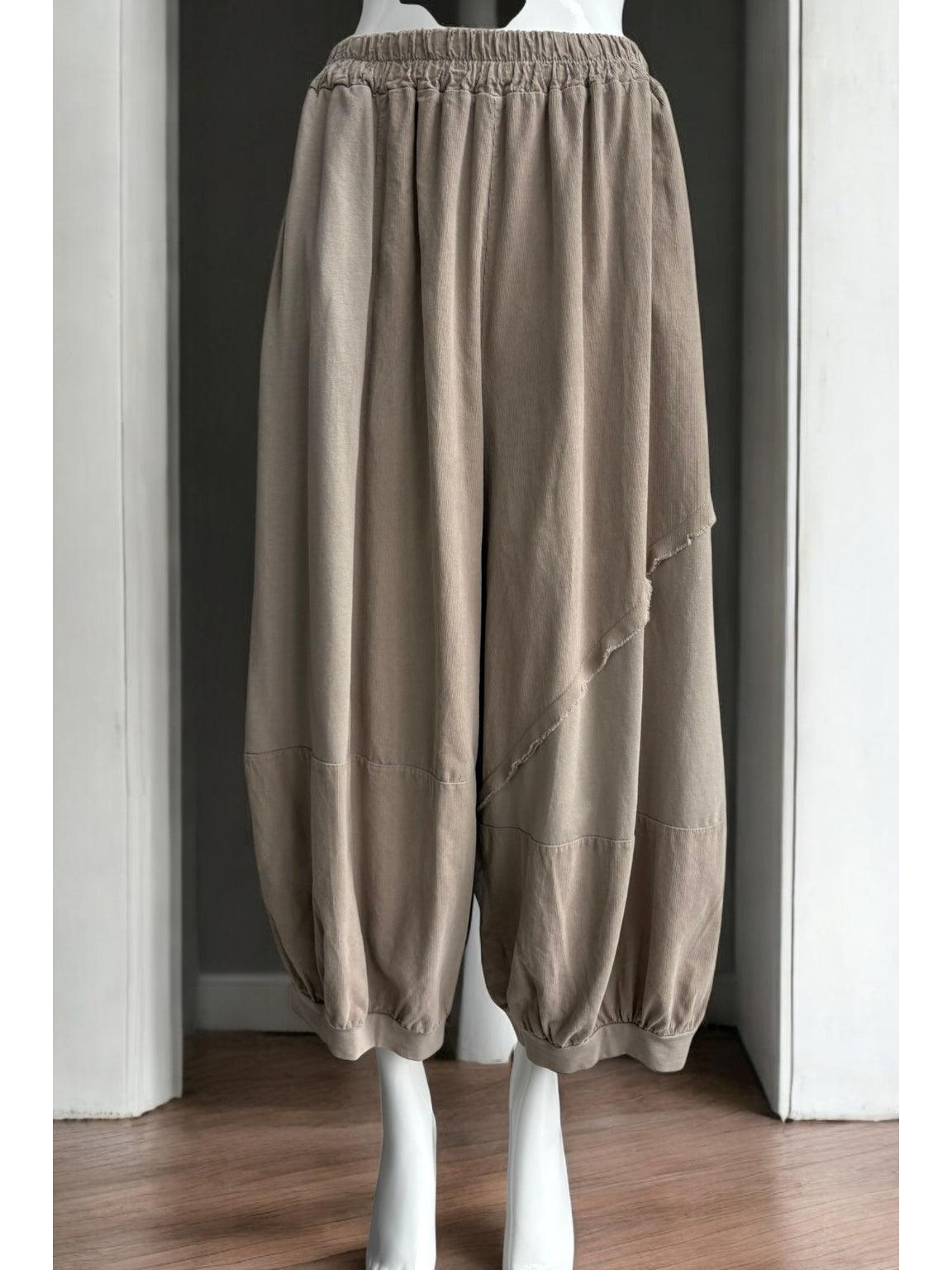 Made in Italy Cotton/Needlecord Boho Trousers Various Colours