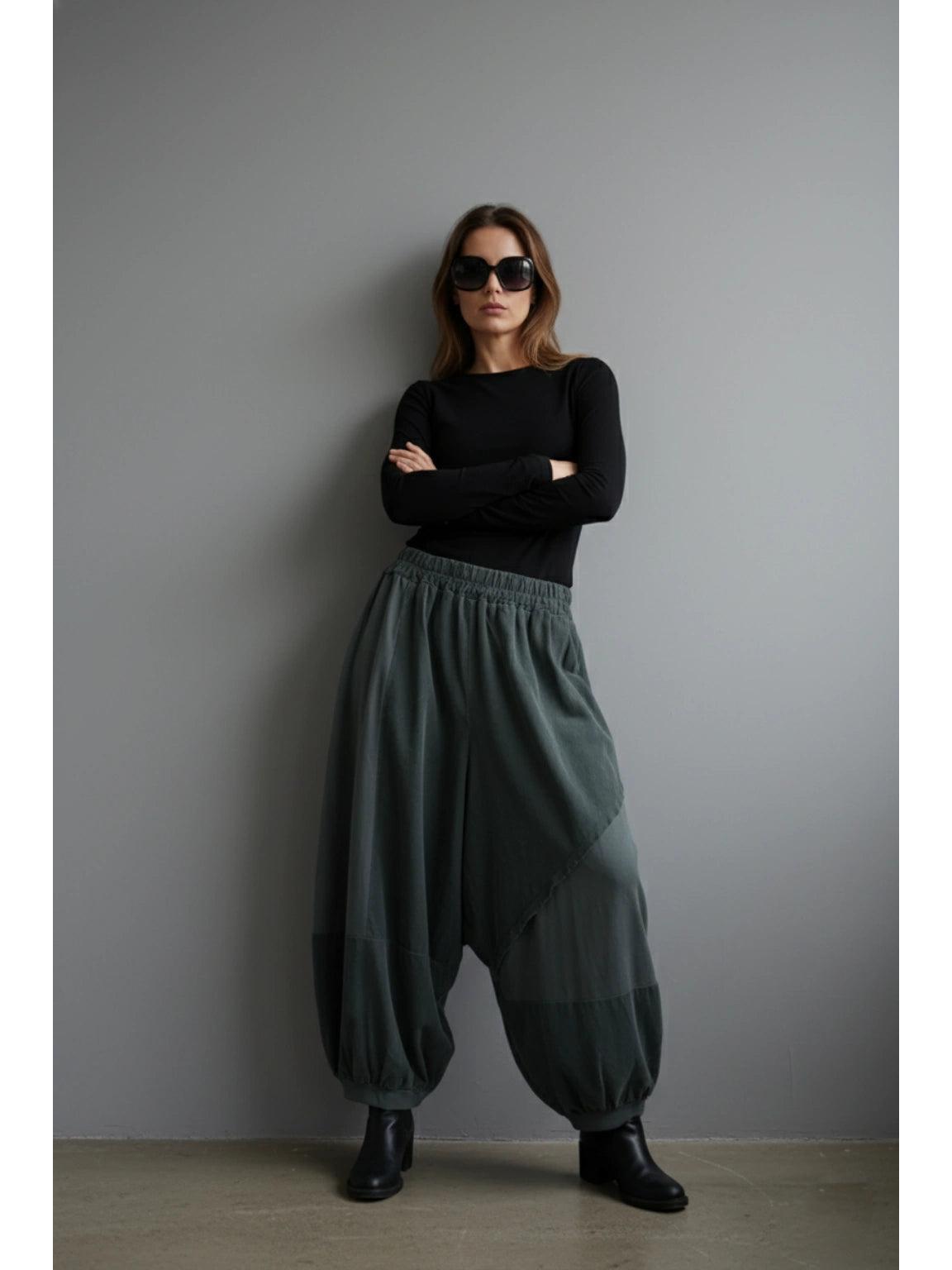 Made in Italy Cotton/Needlecord Boho Trousers Various Colours