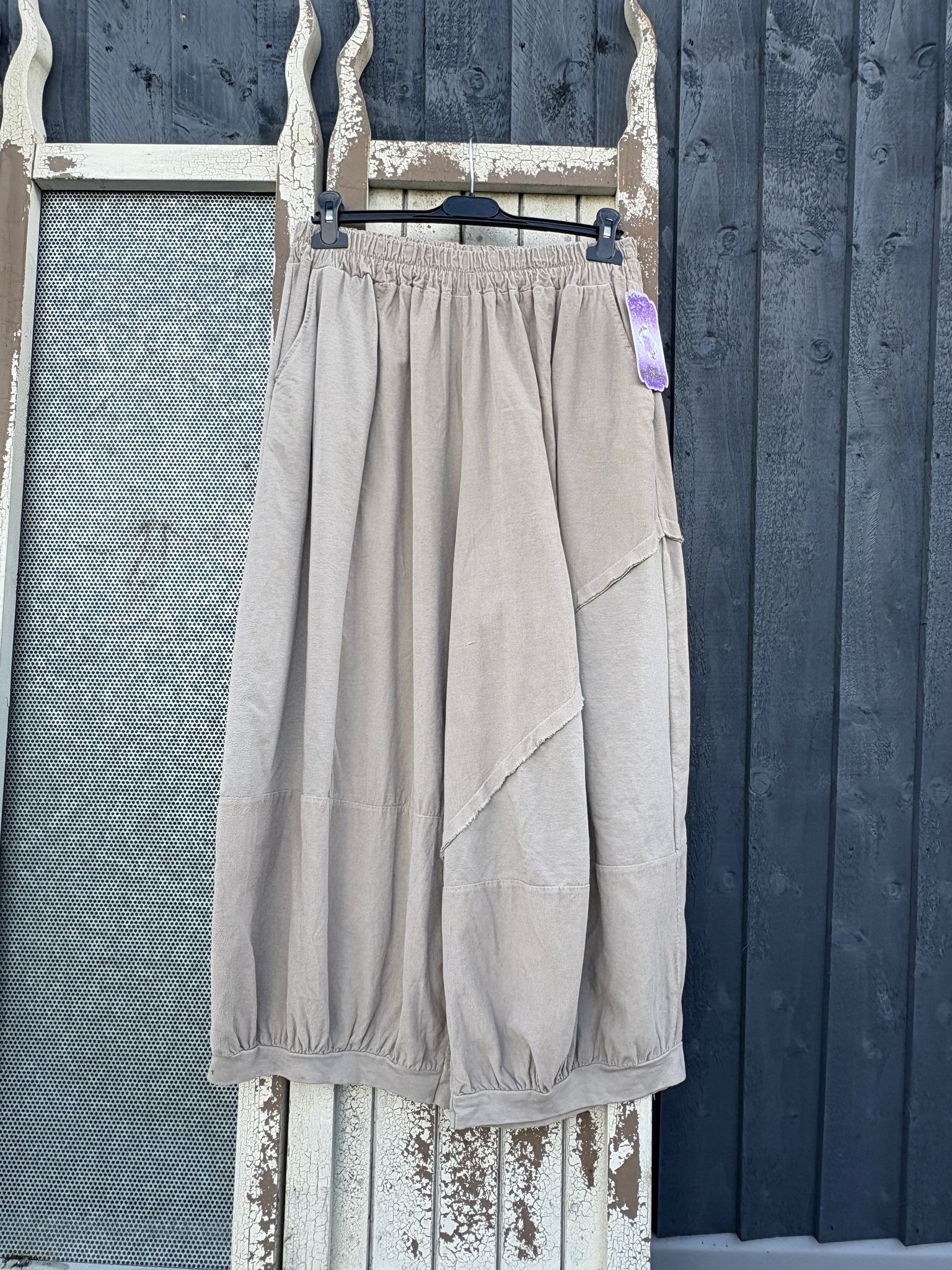 Made in Italy Cotton/Needlecord Boho Trousers Various Colours