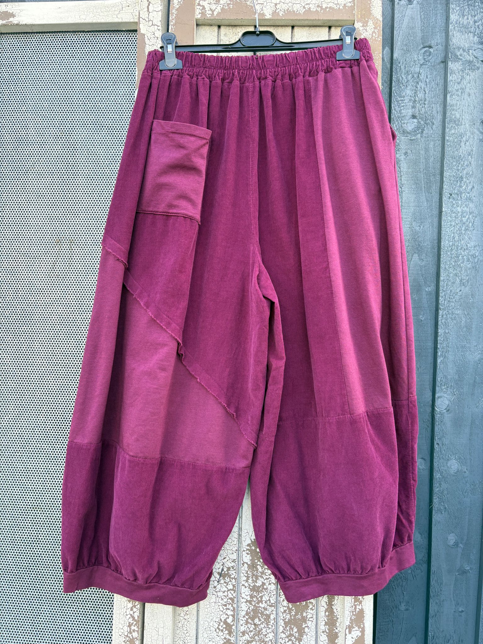 Made in Italy Cotton/Needlecord Boho Trousers Various Colours