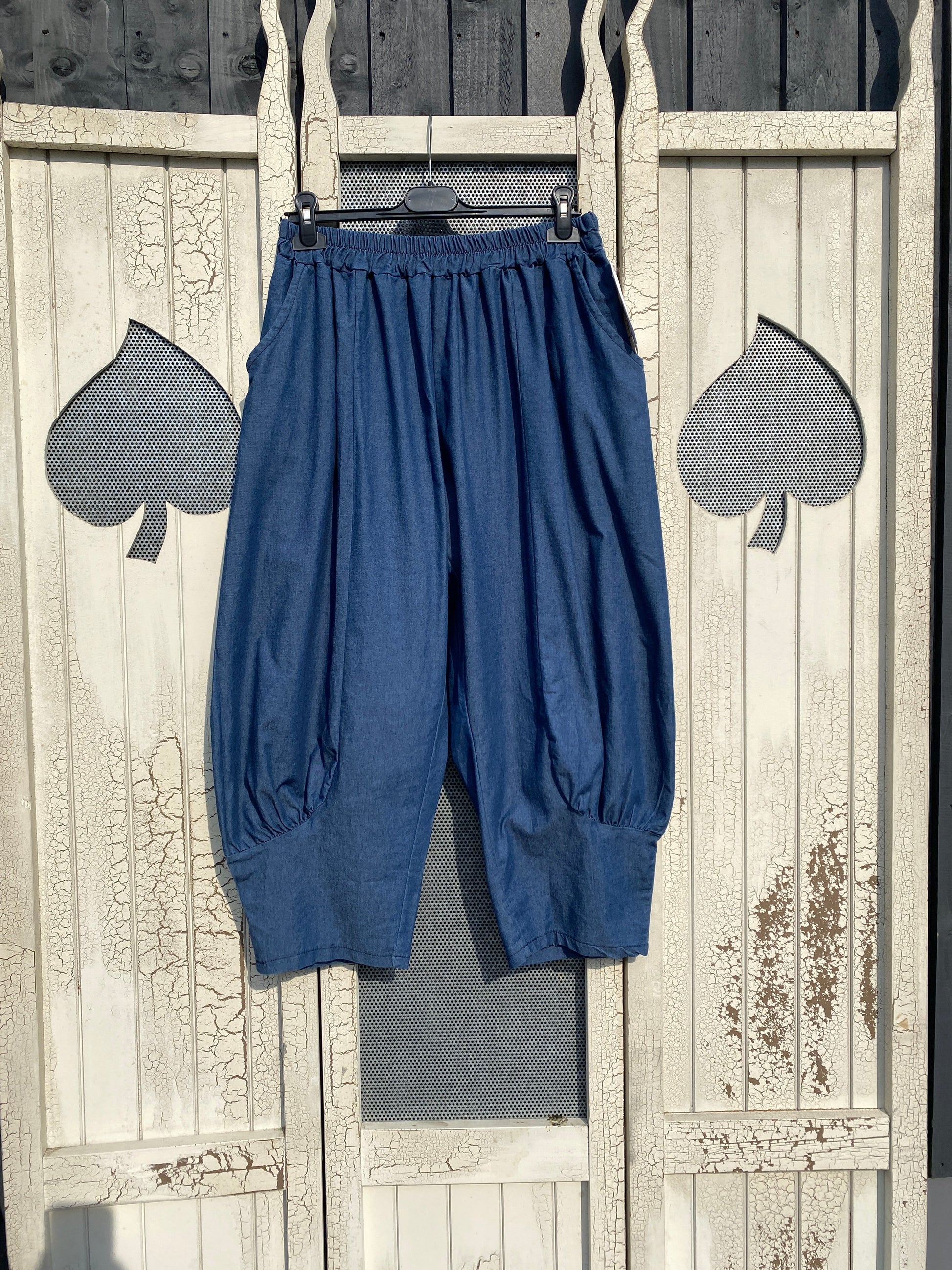 Made in Italy Florence Cocoon Joggers/Trousers (Denim)