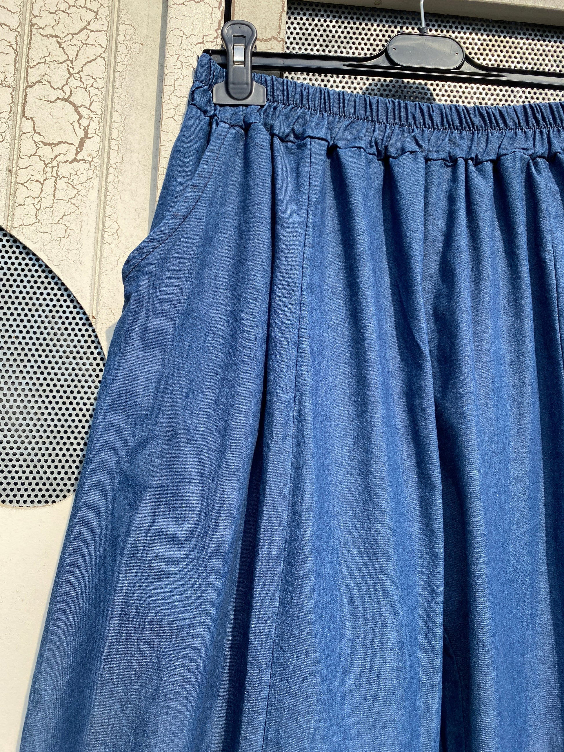 Made in Italy Florence Cocoon Joggers/Trousers (Denim)