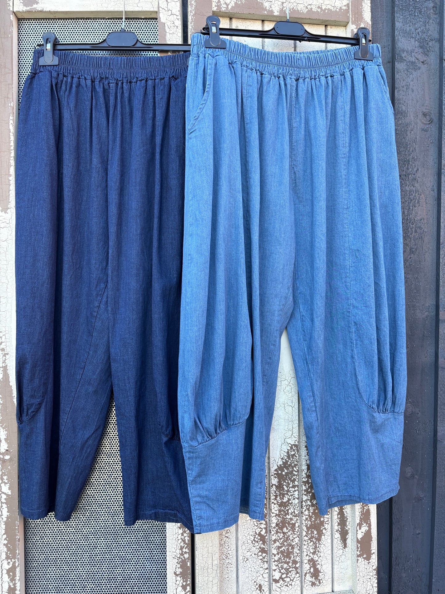 Made in Italy Florence Cocoon Joggers/Trousers (Denim)