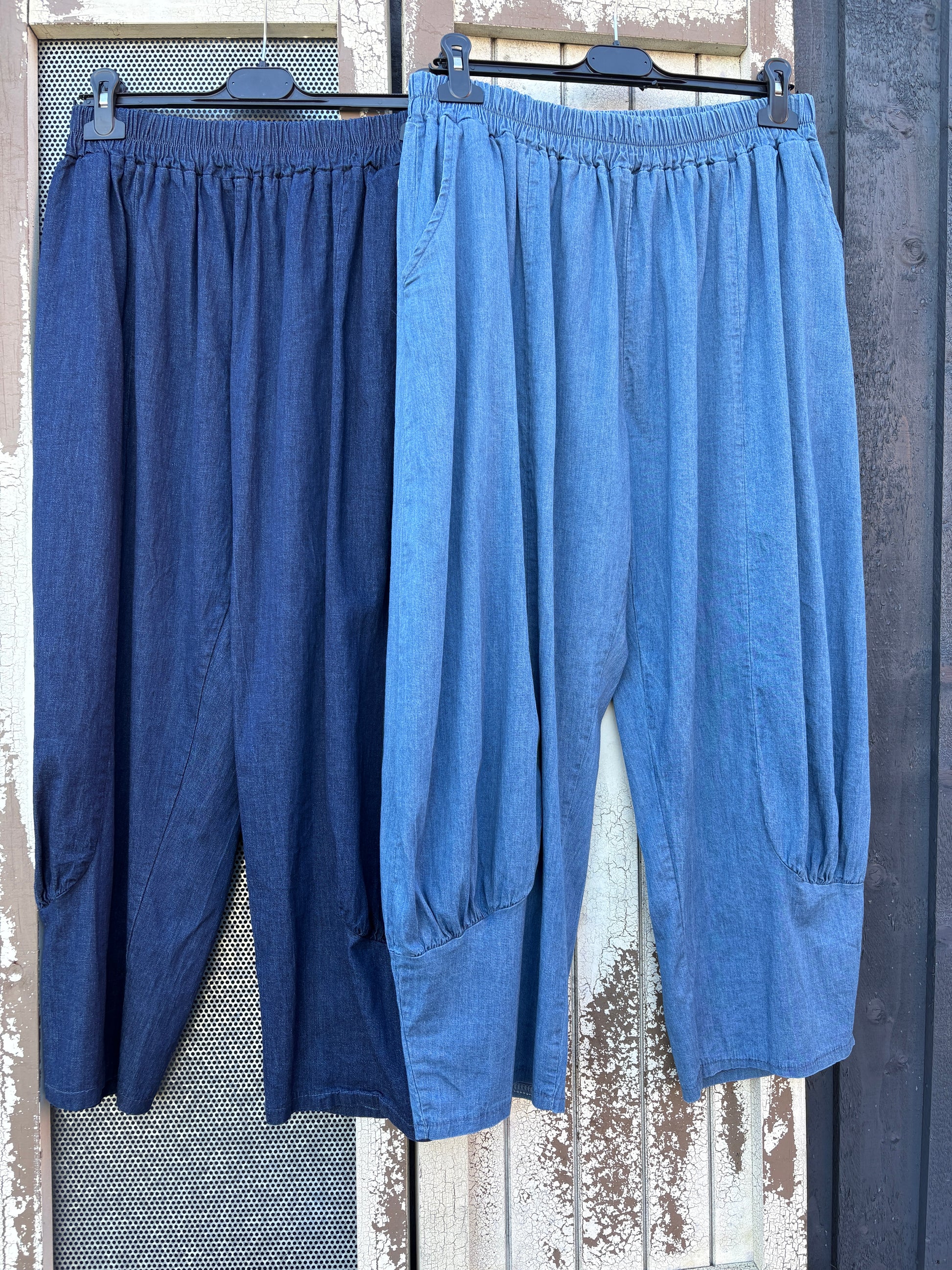 Made in Italy Florence Cocoon Joggers/Trousers (Denim)