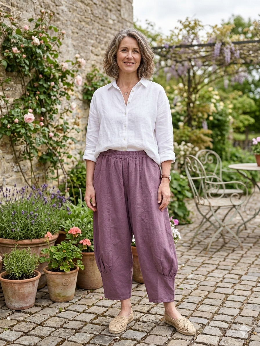 Made in Italy Florence Cocoon Joggers/Trousers (Needlecord)