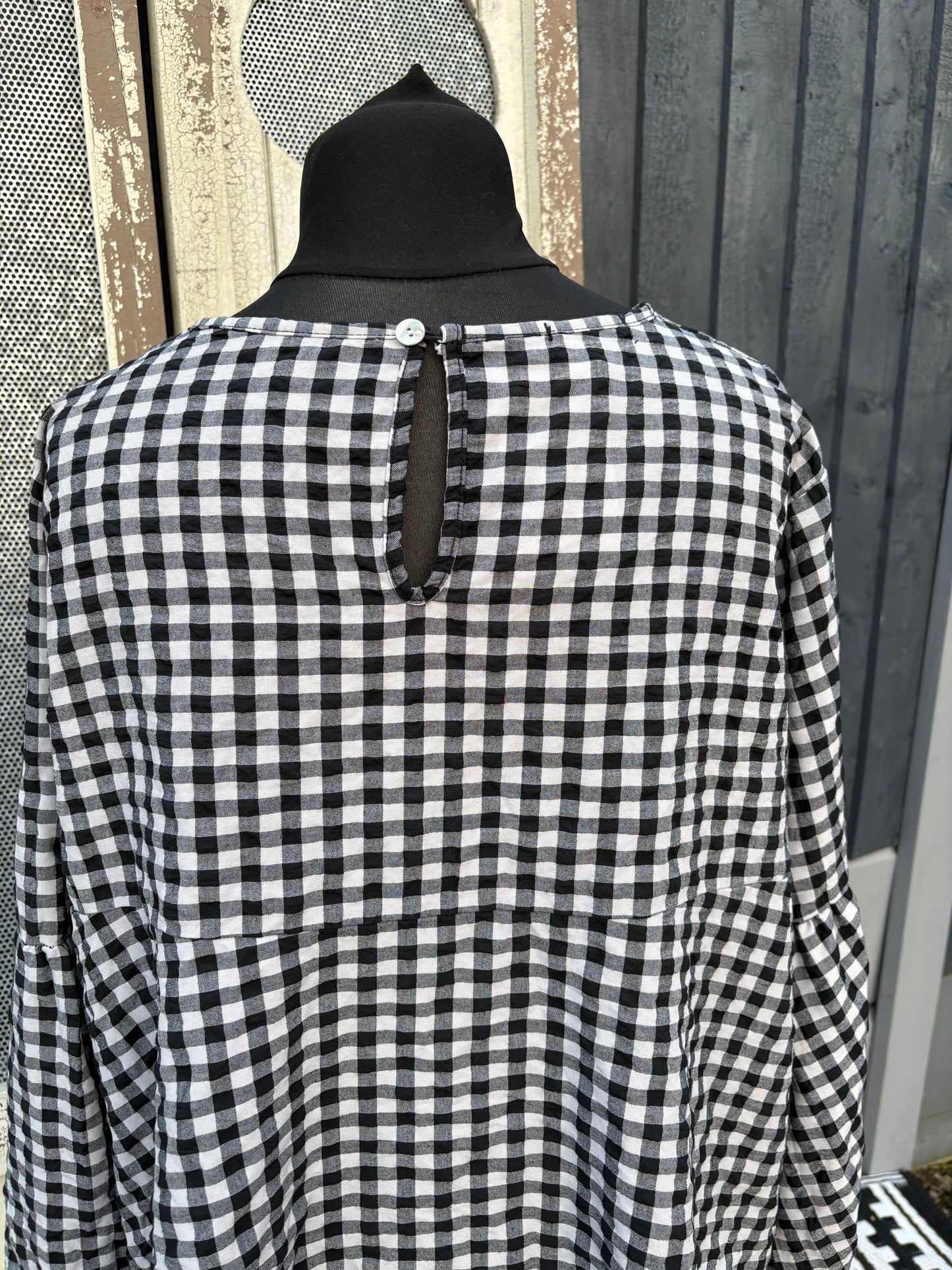 Made in Italy Gingham Artist Smock