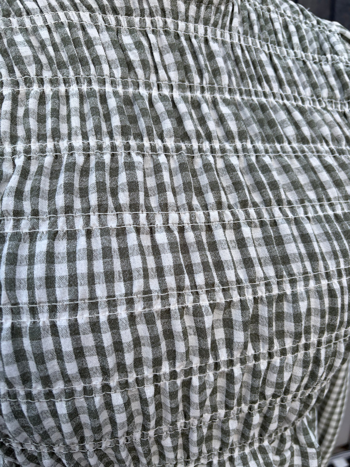 Made in Italy Gingham Blouse