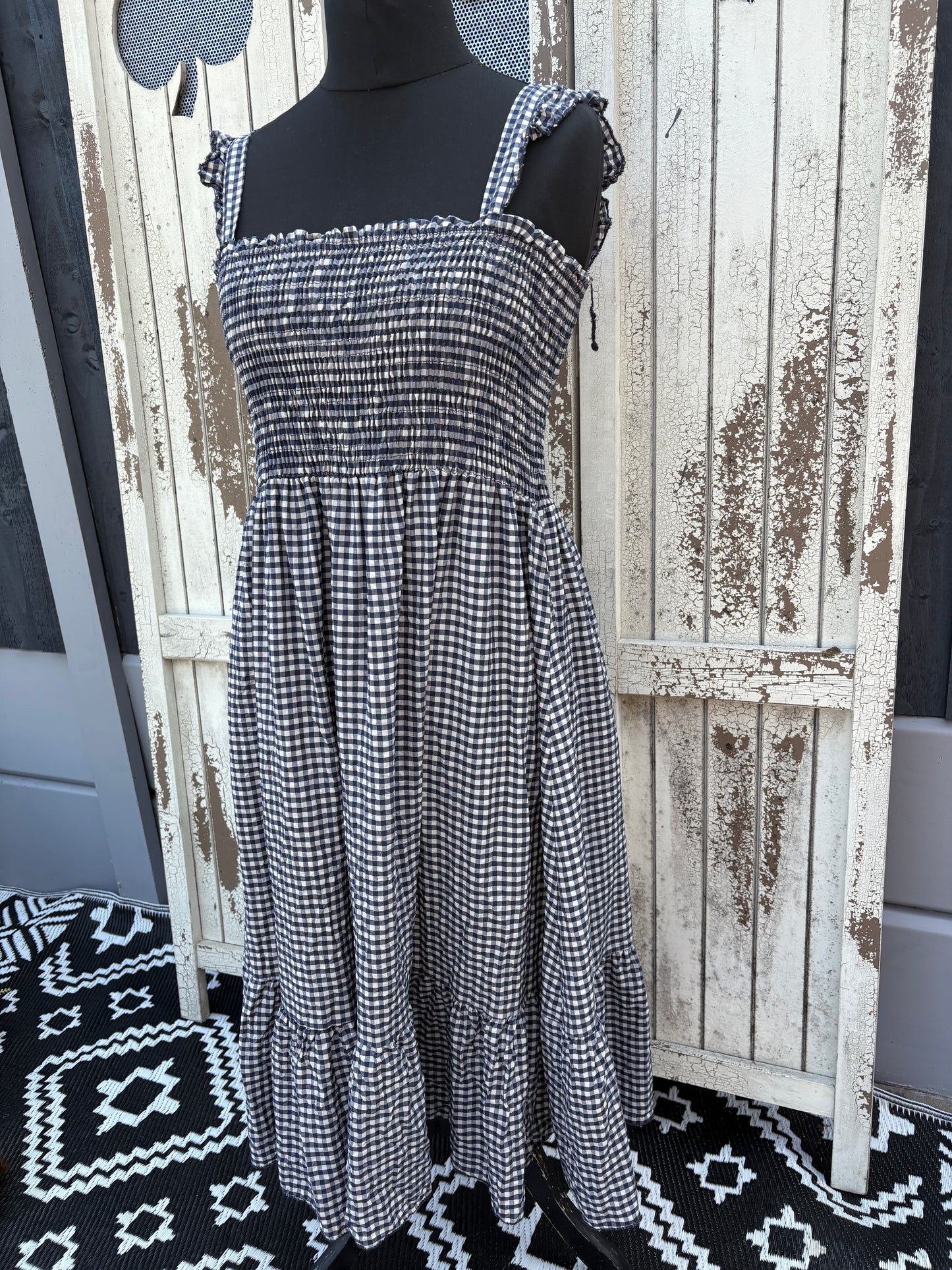 Made in Italy Gingham Summer Dress