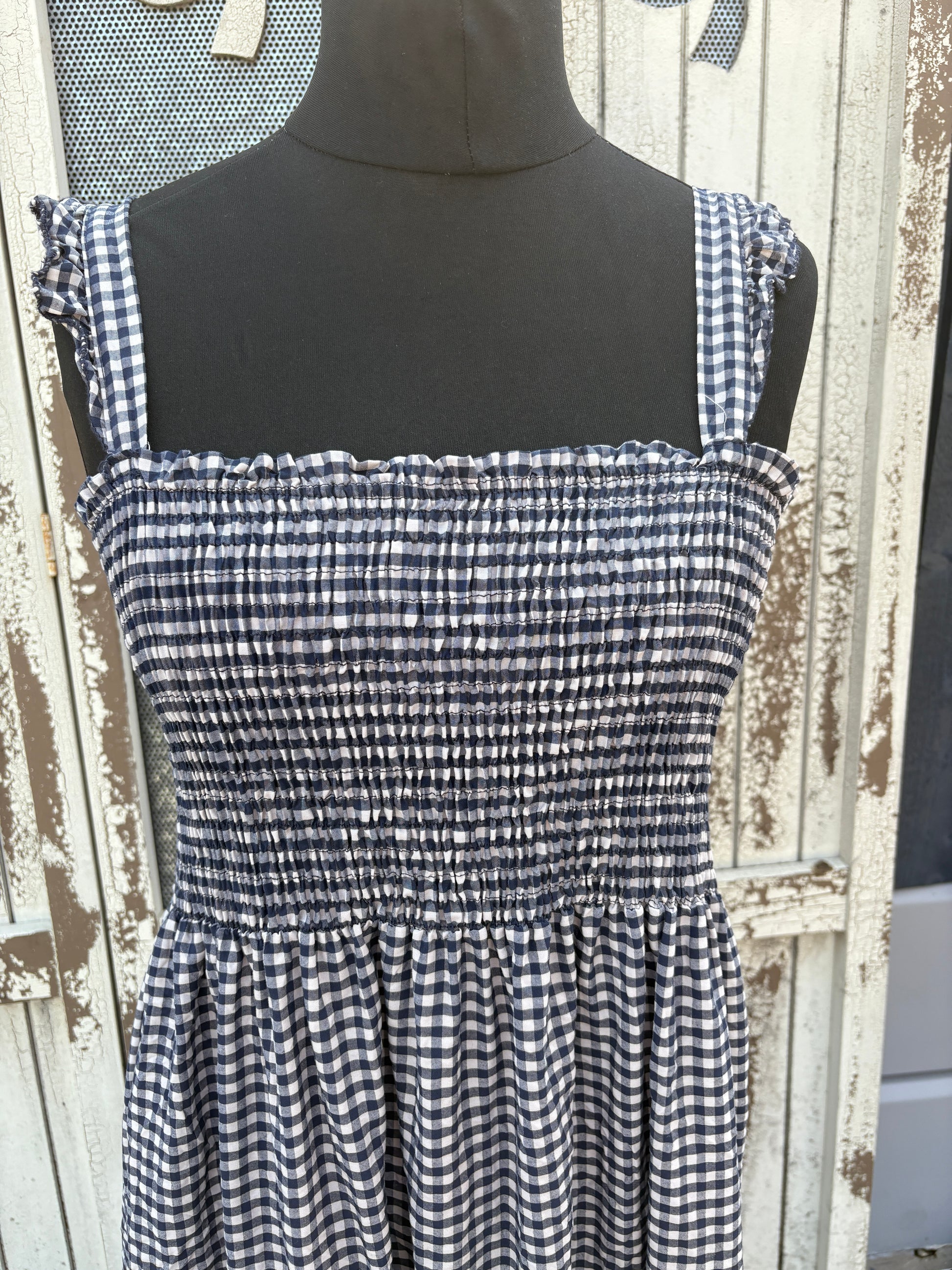 Made in Italy Gingham Summer Dress