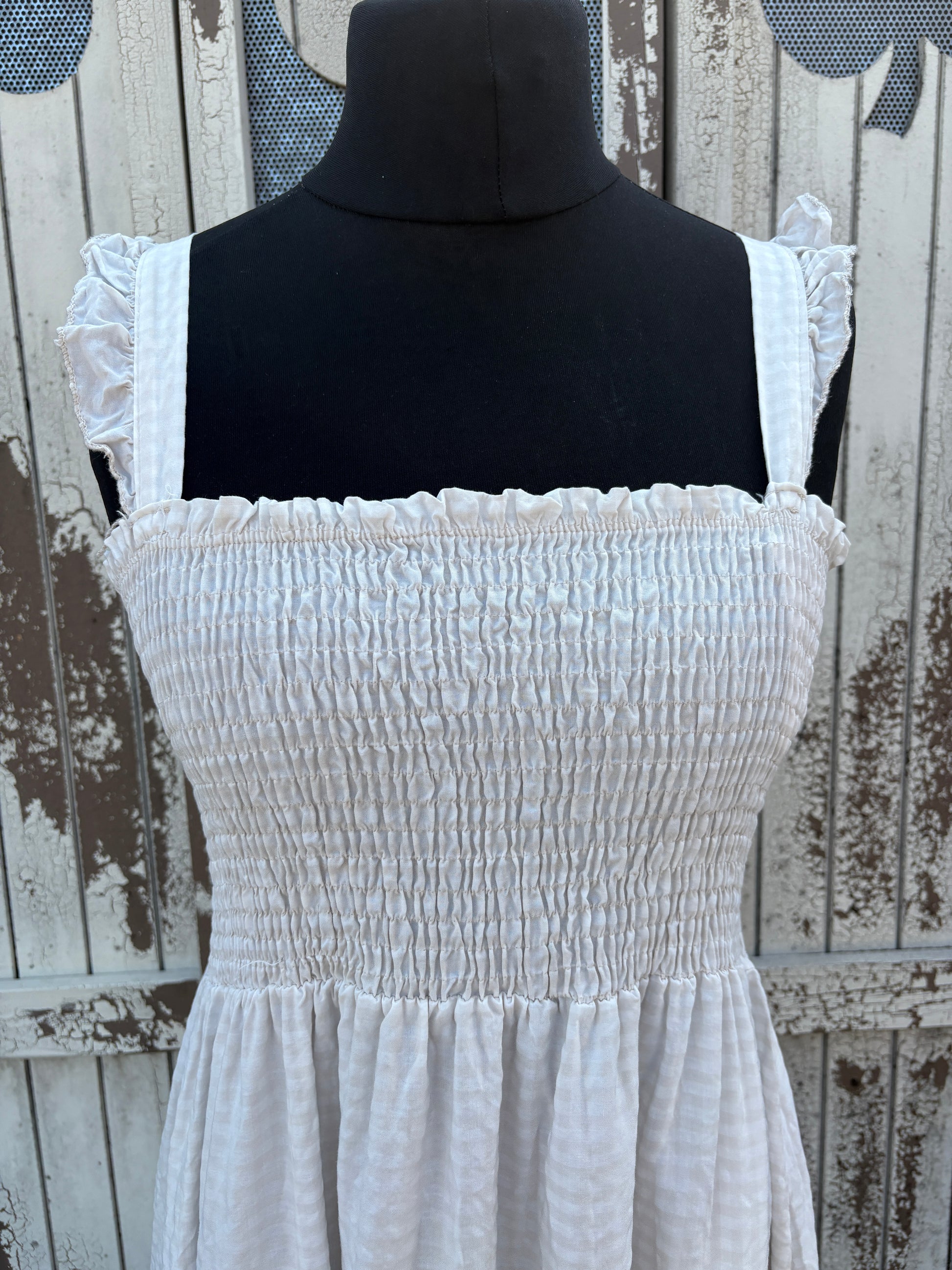 Made in Italy Gingham Summer Dress