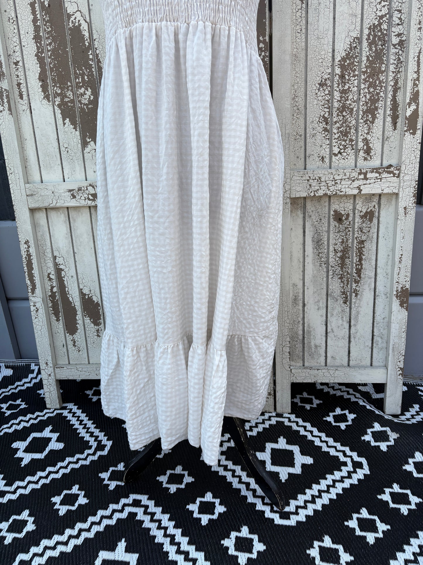 Made in Italy Gingham Summer Dress