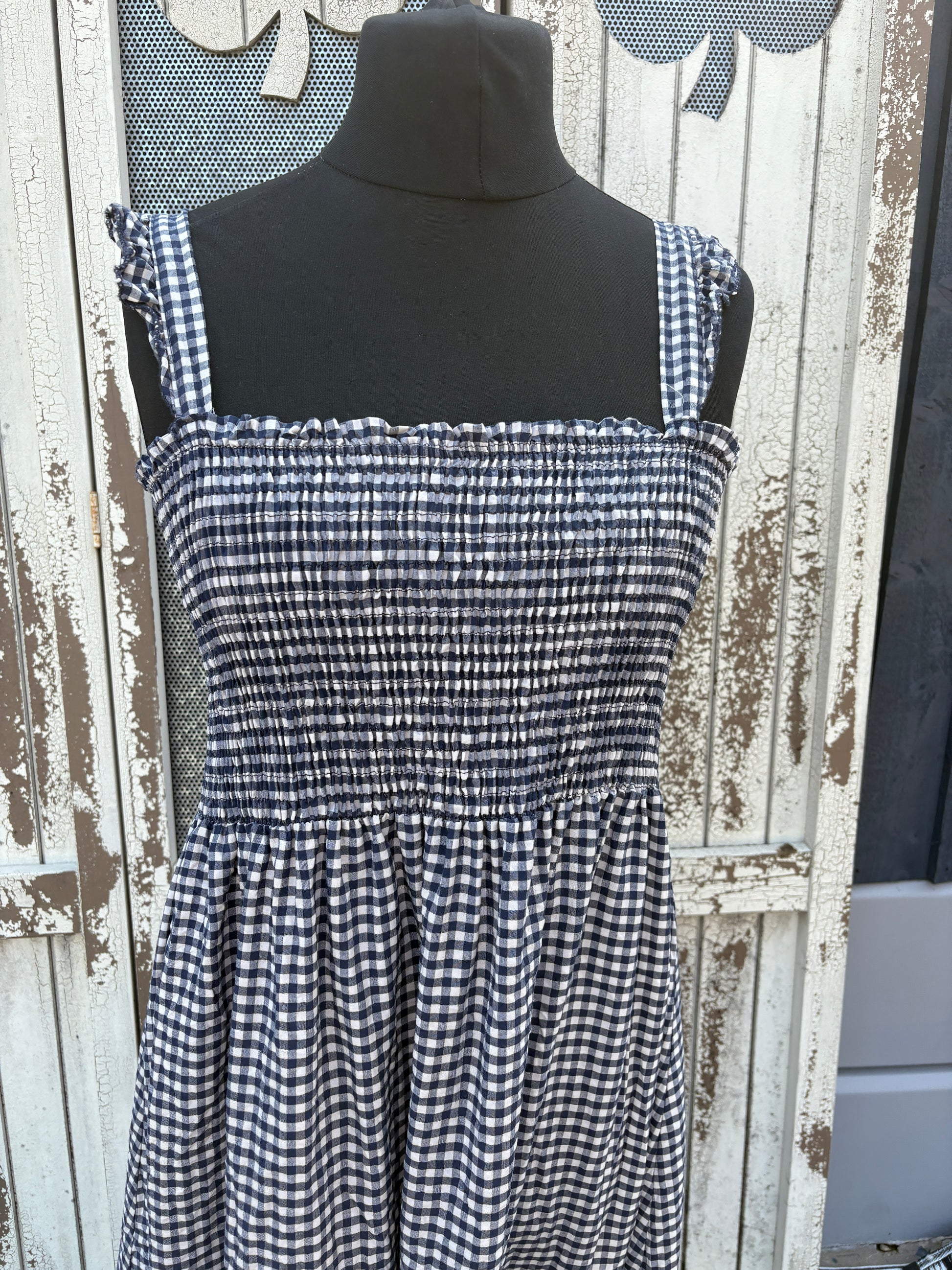 Made in Italy Gingham Summer Dress