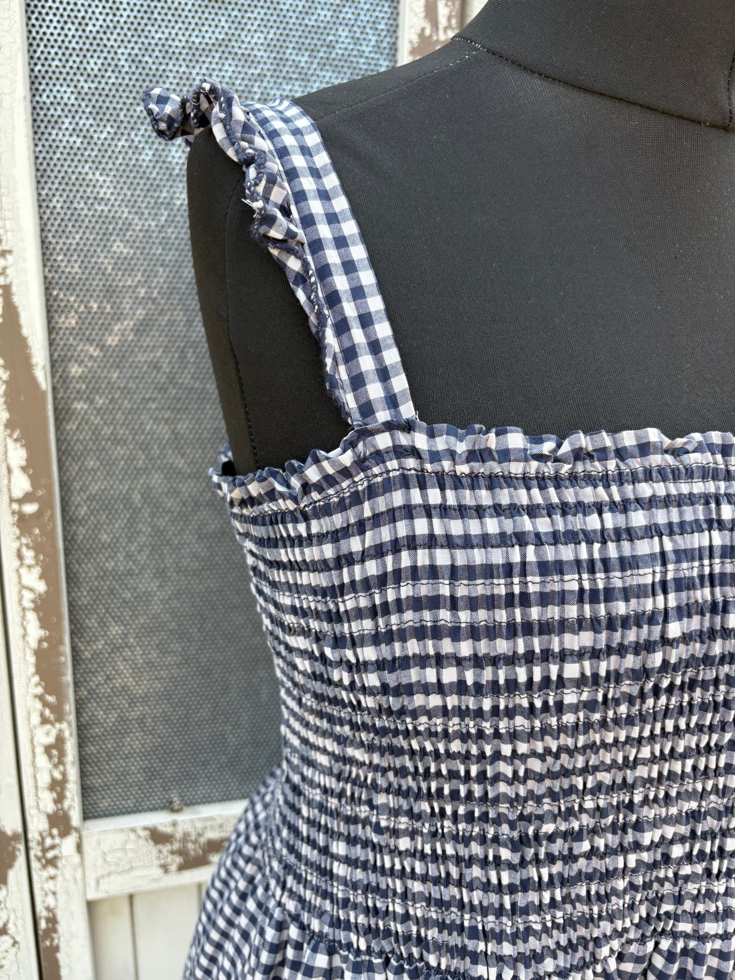 Made in Italy Gingham Summer Dress