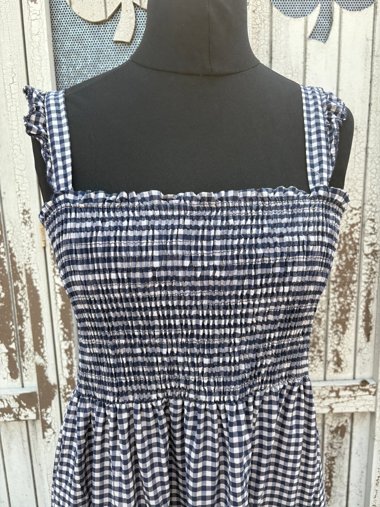 Made in Italy Gingham Summer Dress