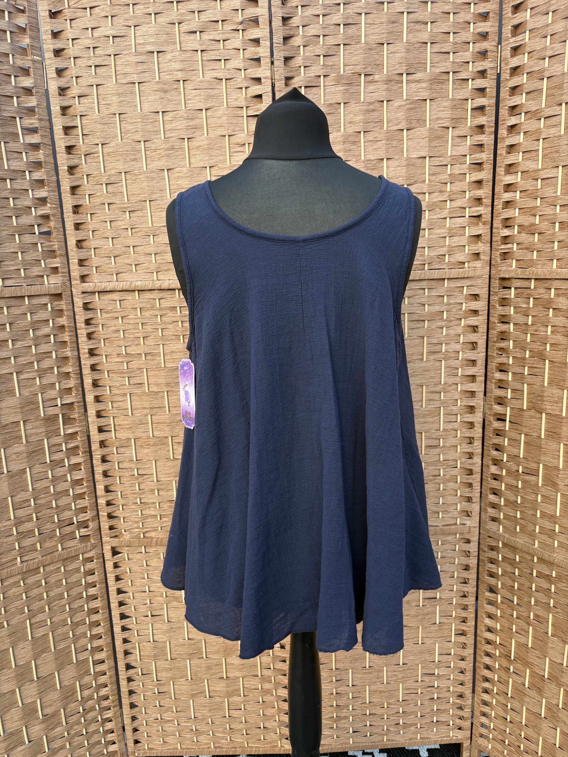 Made in Italy Hopsack Buttoned Vest Various Colours