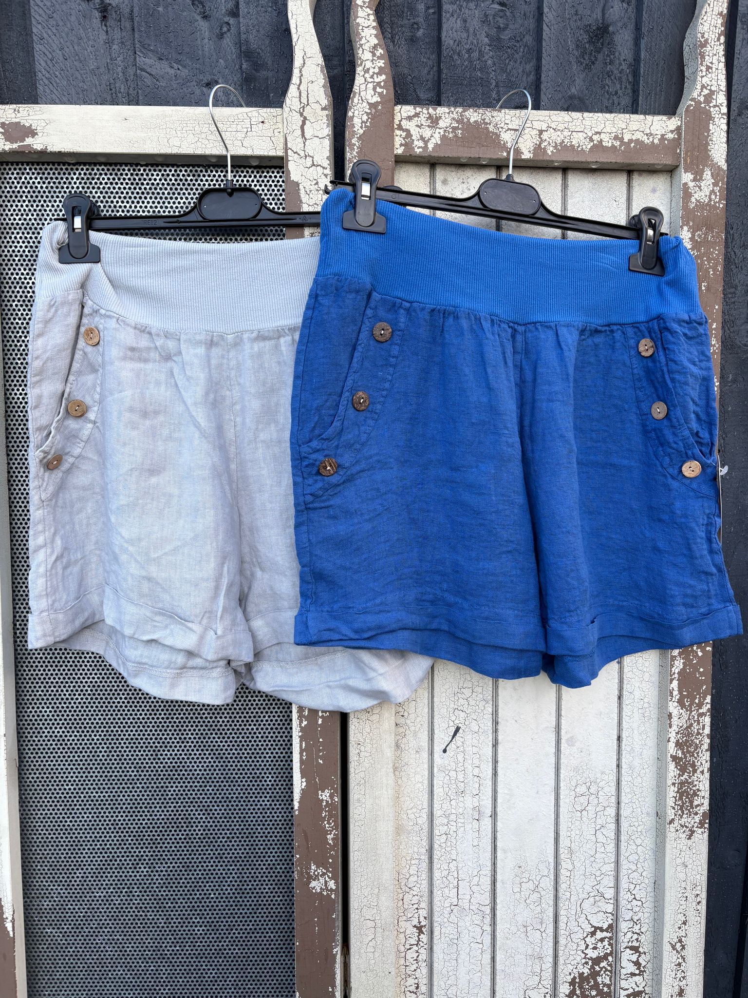 Made in Italy Ladies Linen Shorts - Various Colours