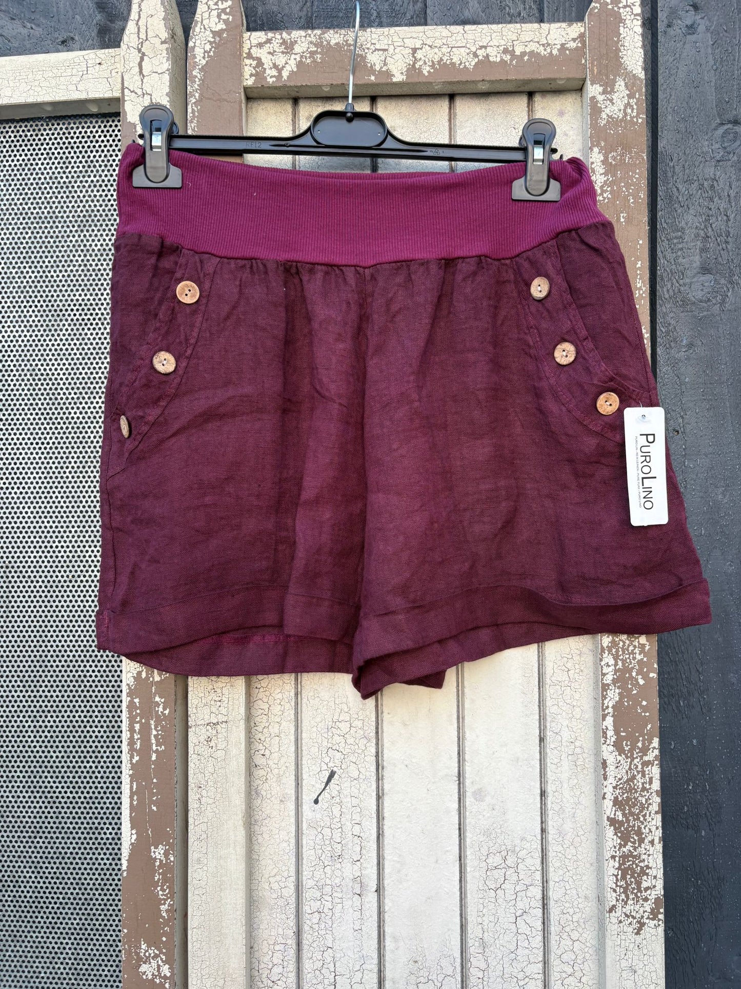 Made in Italy Ladies Linen Shorts - Various Colours