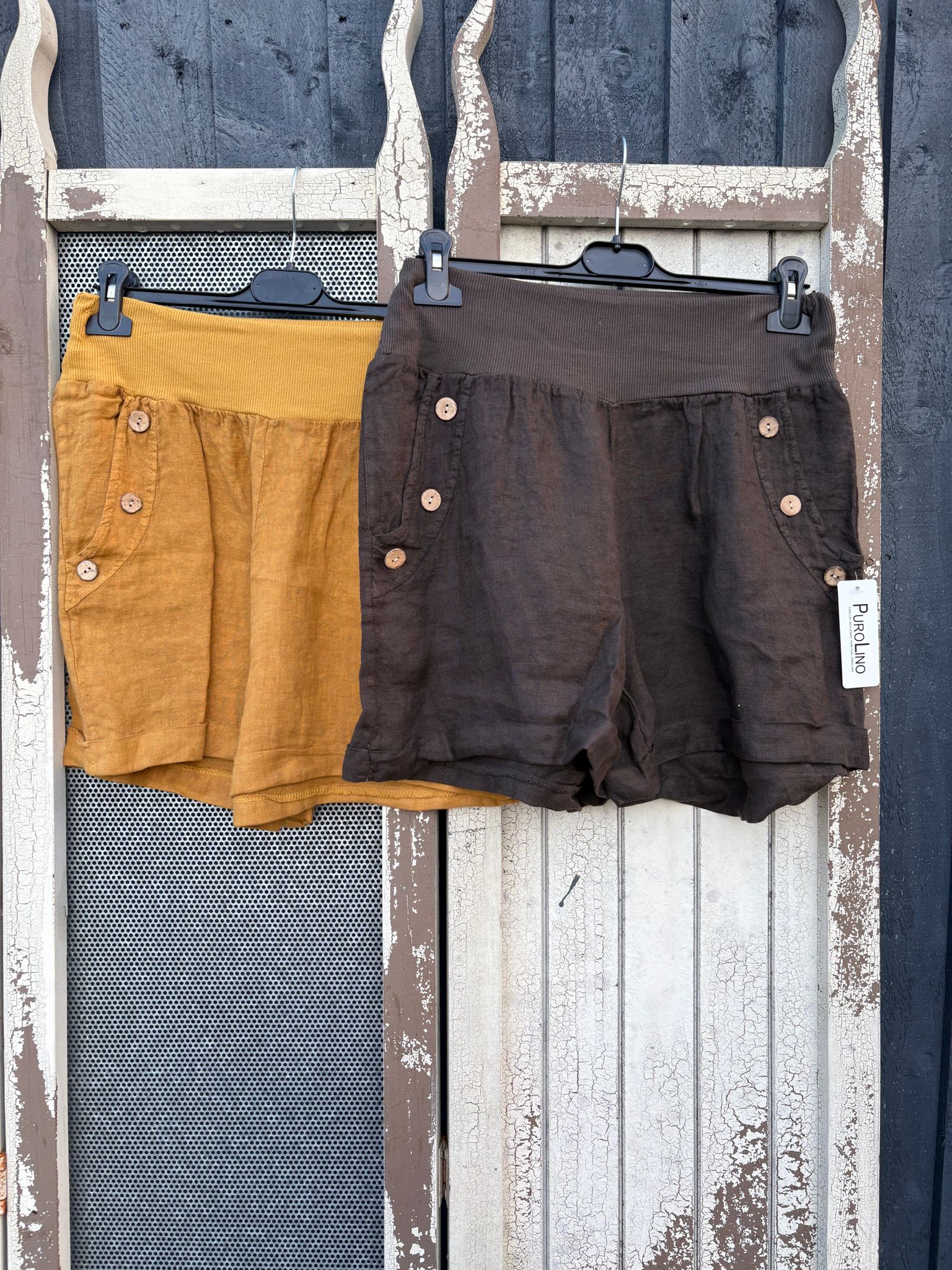 Made in Italy Ladies Linen Shorts - Various Colours