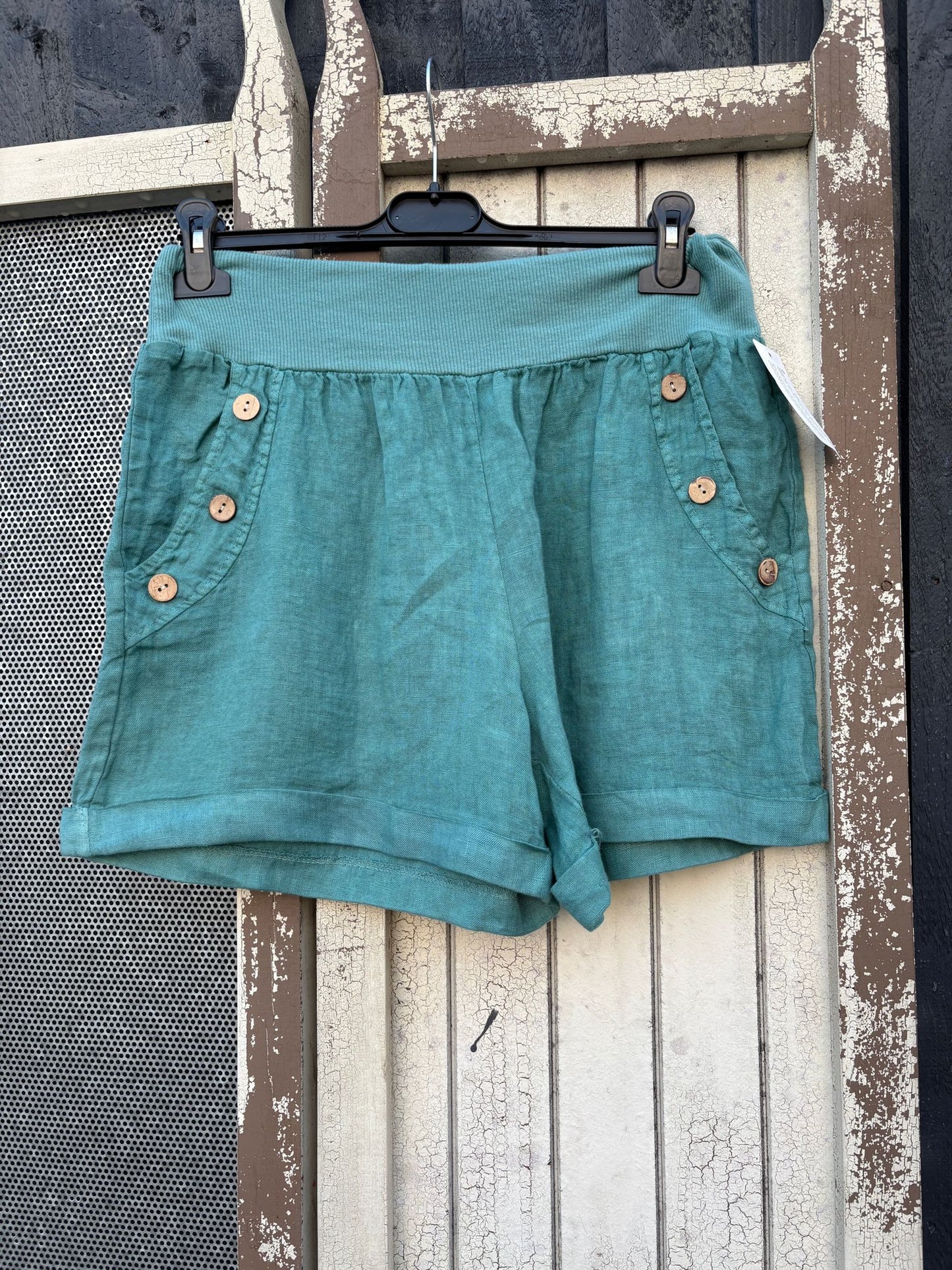 Made in Italy Ladies Linen Shorts - Various Colours