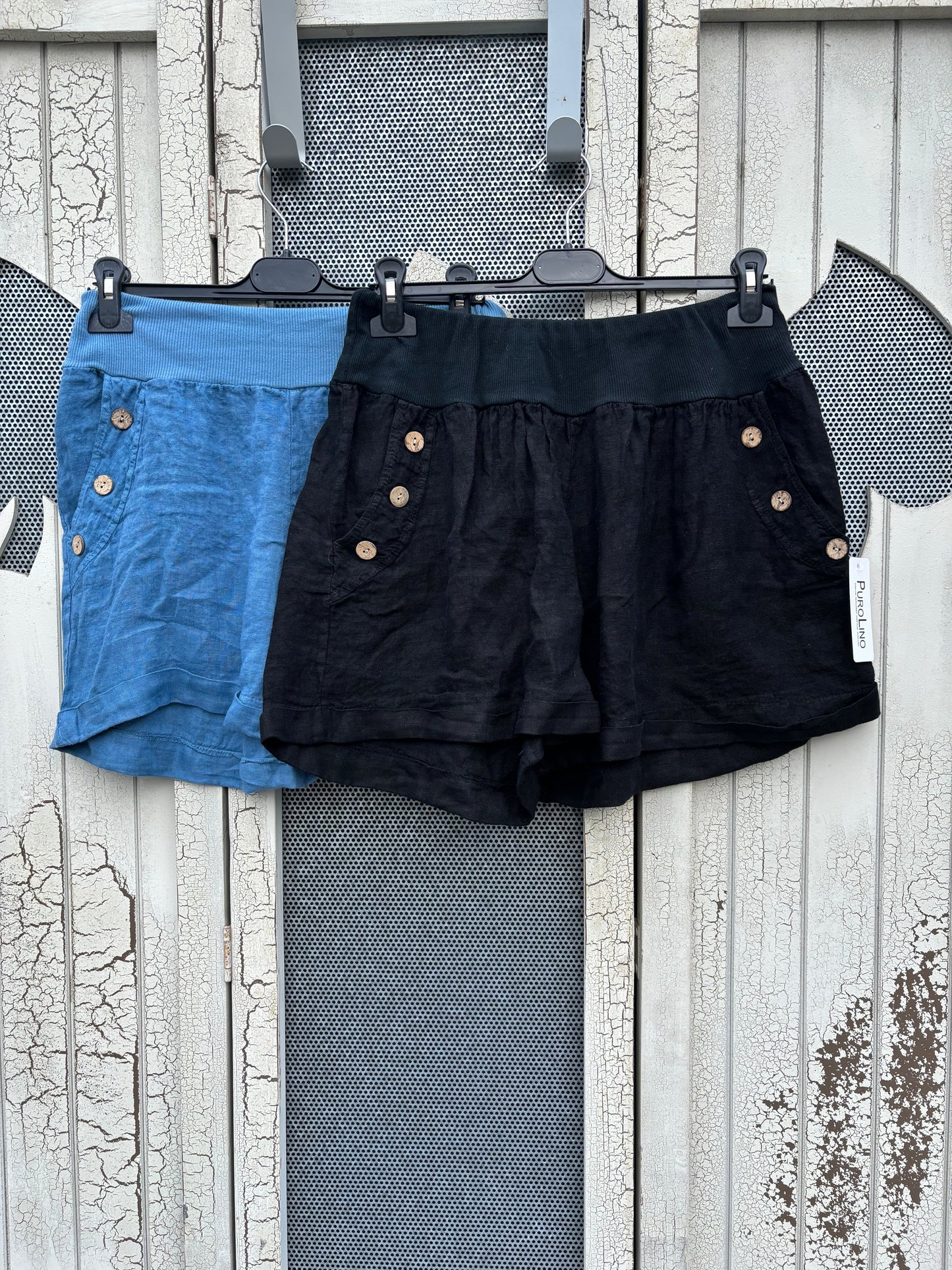 Made in Italy Ladies Linen Shorts - Various Colours