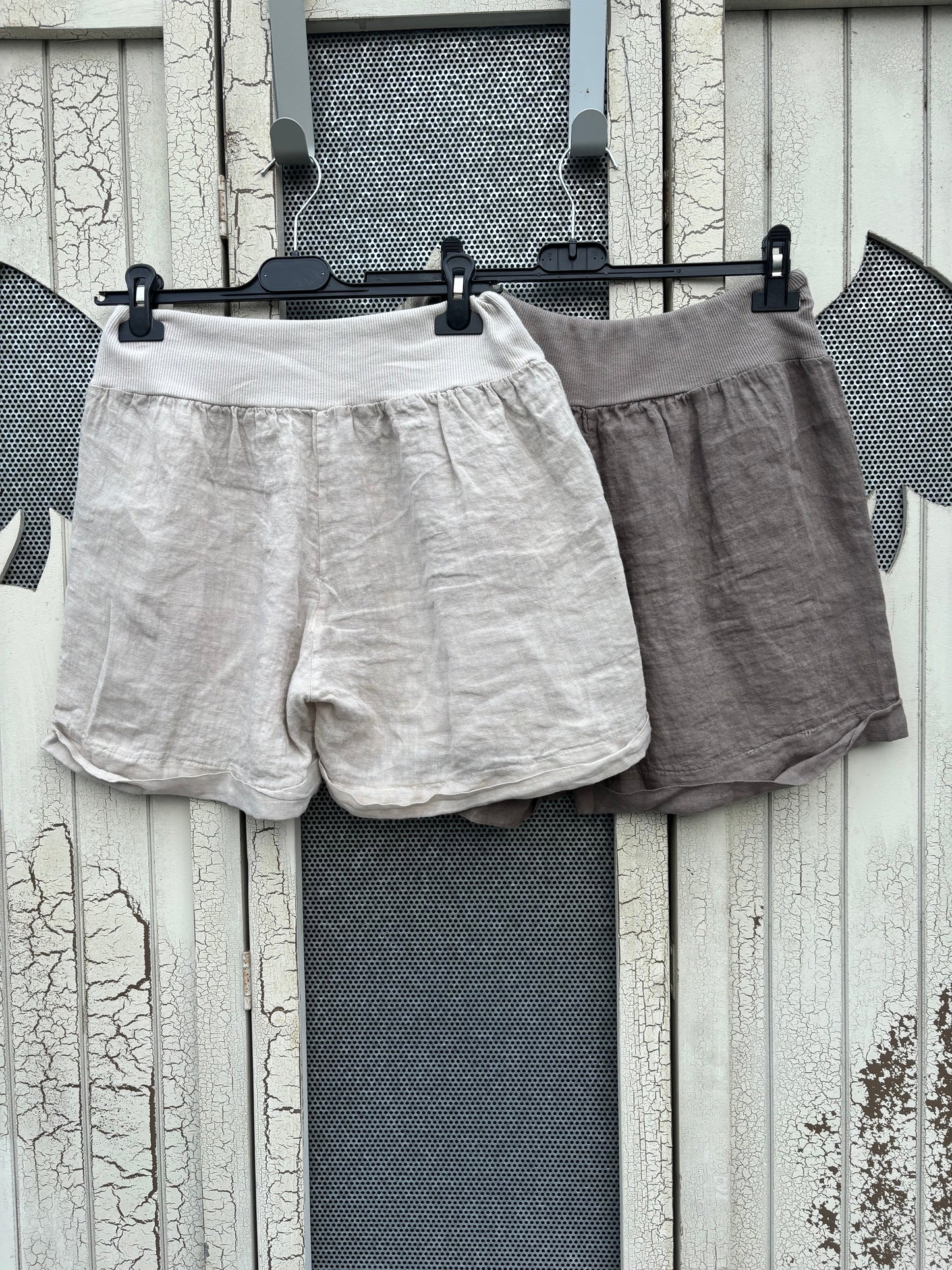 Made in Italy Ladies Linen Shorts - Various Colours