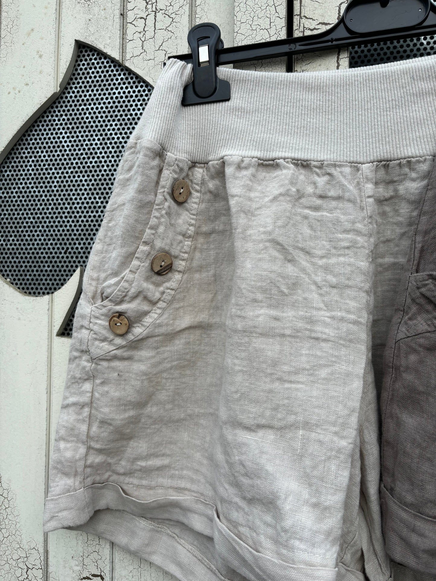 Made in Italy Ladies Linen Shorts - Various Colours
