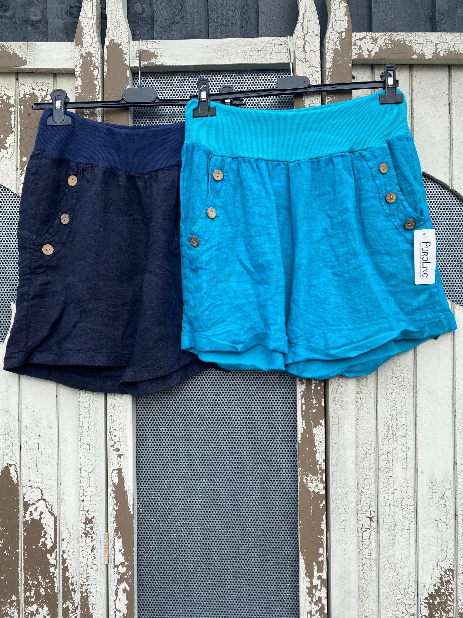Made in Italy Ladies Linen Shorts - Various Colours