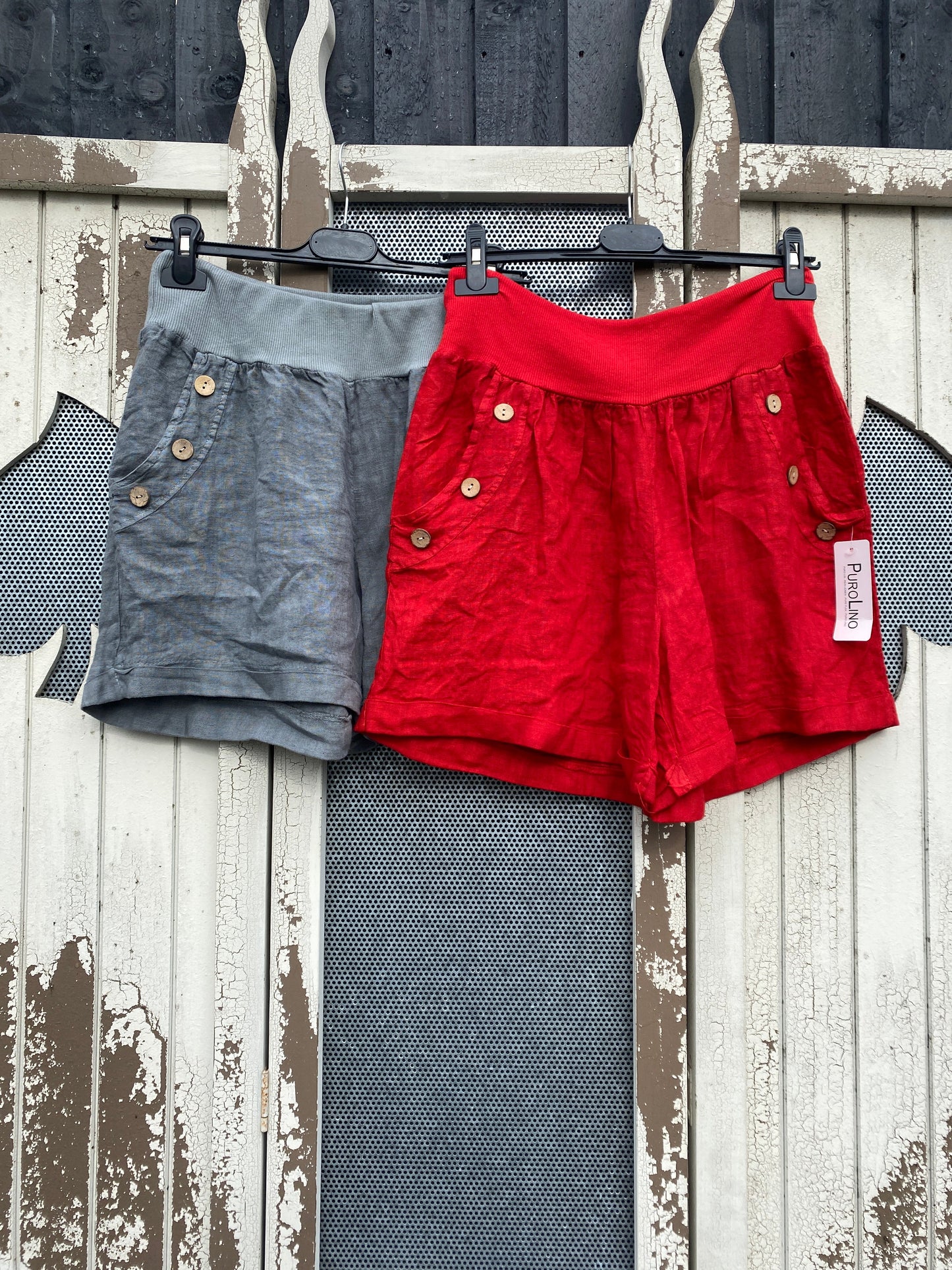 Made in Italy Ladies Linen Shorts - Various Colours